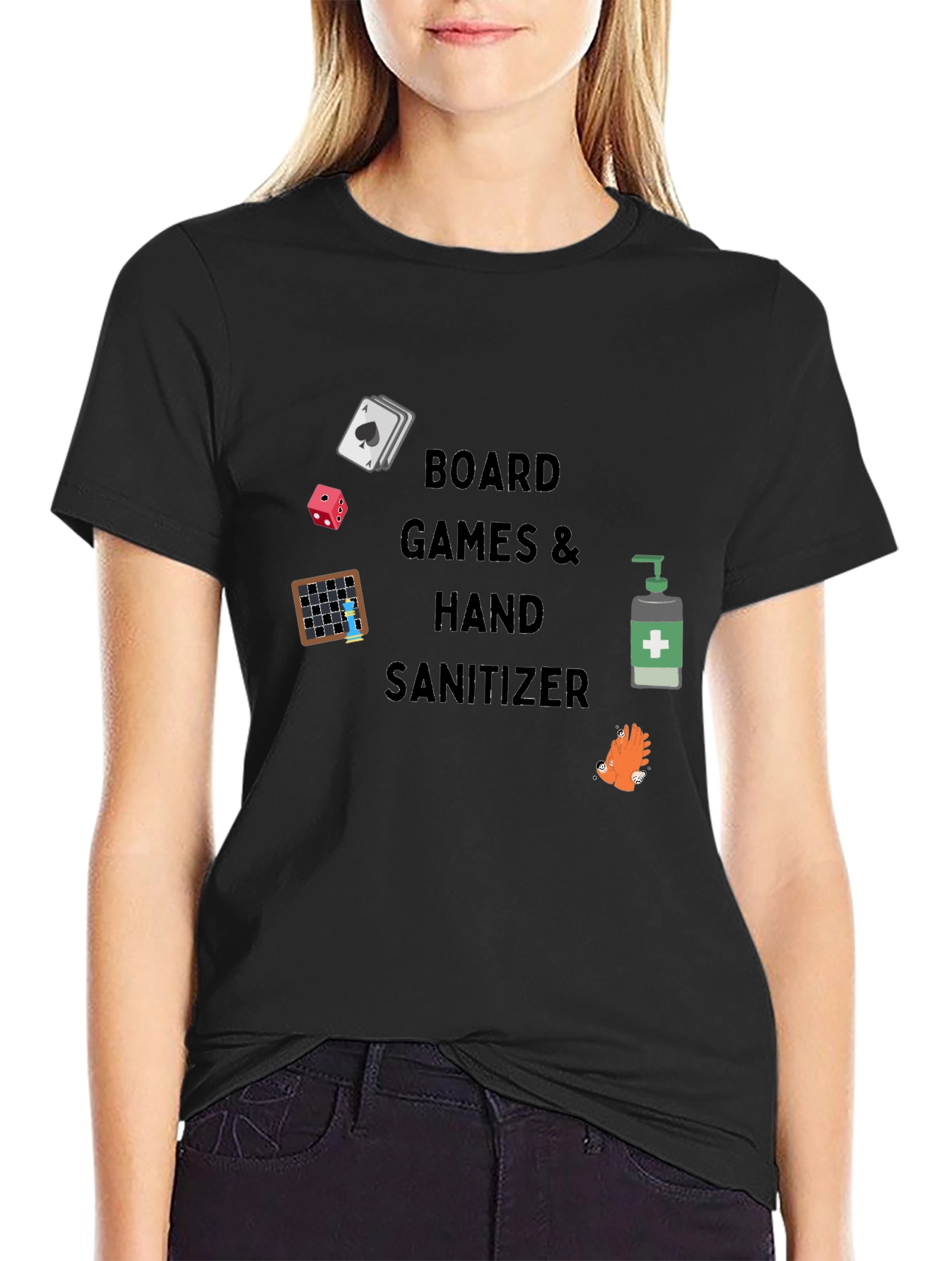Board Games & Hand Sanitizer Graphic Tee