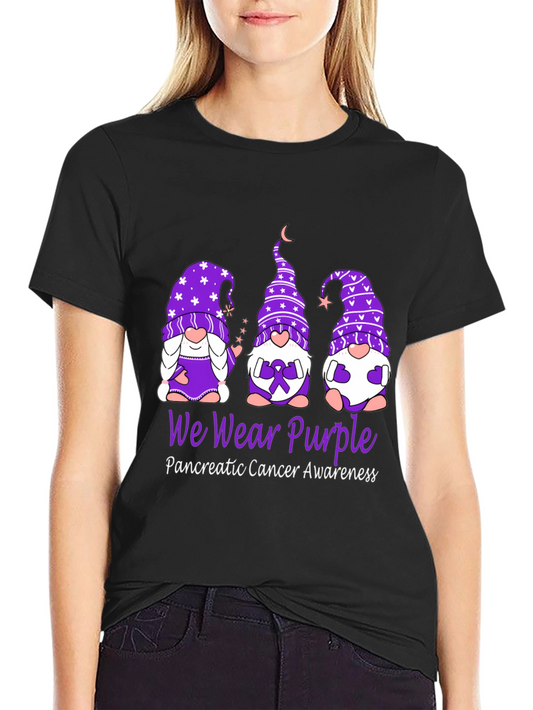 We Wear Purple Pancreatic Cancer Awareness T-Shirt