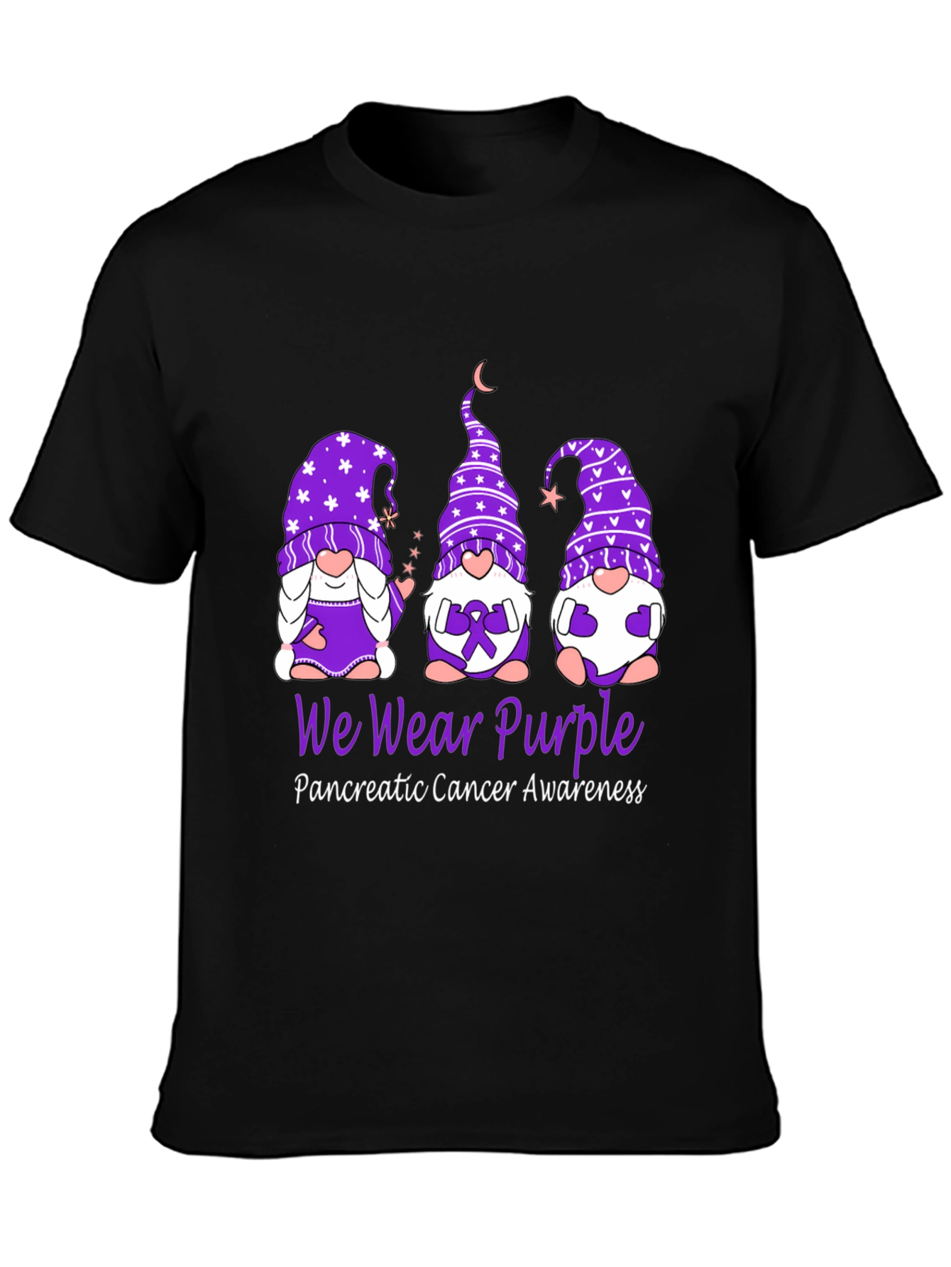 We Wear Purple Pancreatic Cancer Awareness T-Shirt