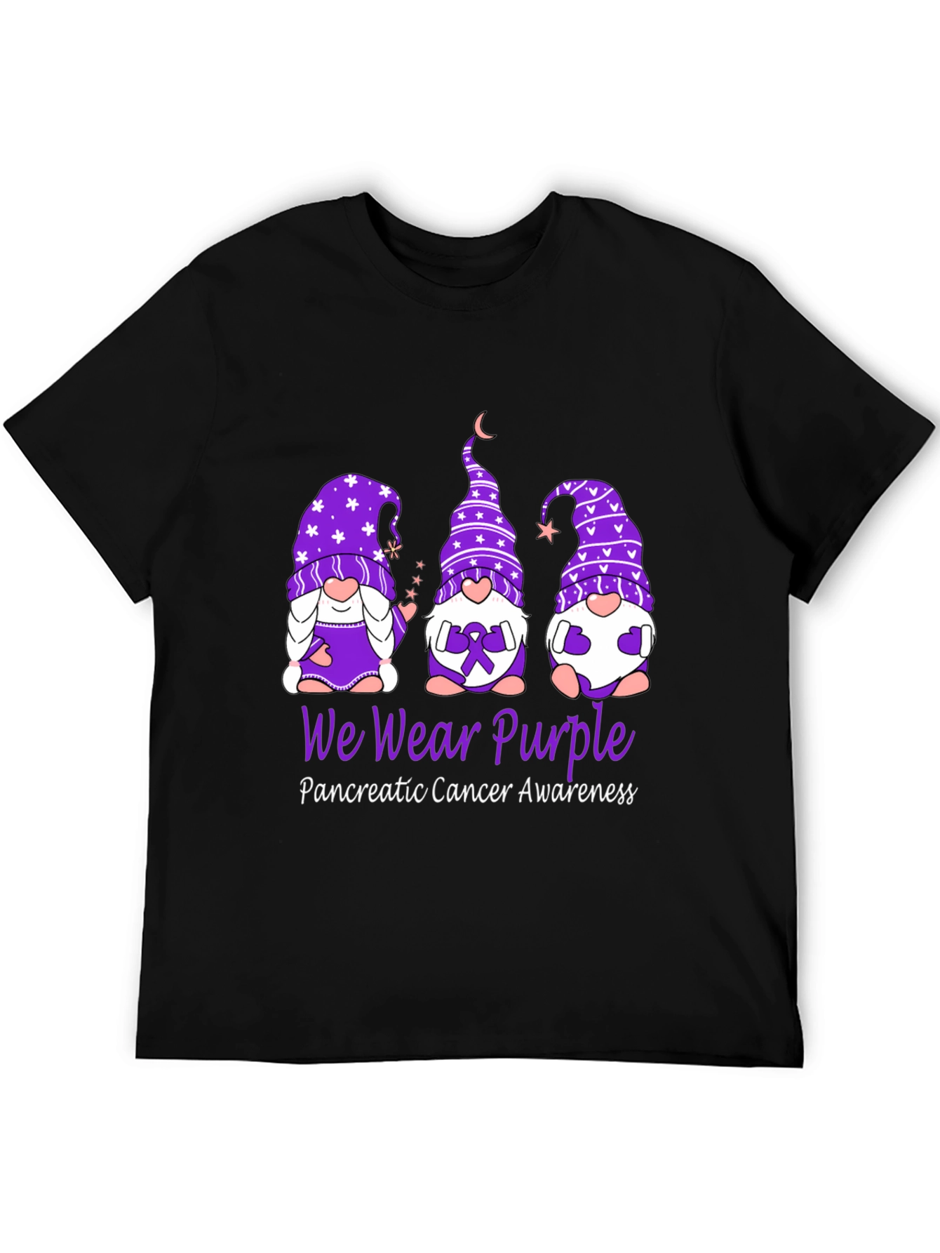 We Wear Purple Pancreatic Cancer Awareness T-Shirt