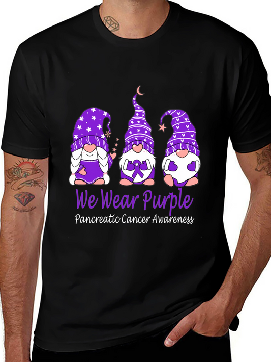 We Wear Purple Pancreatic Cancer Awareness T-Shirt