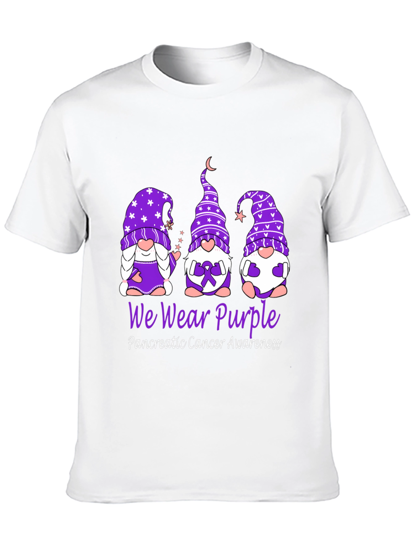 We Wear Purple Pancreatic Cancer Awareness T-Shirt