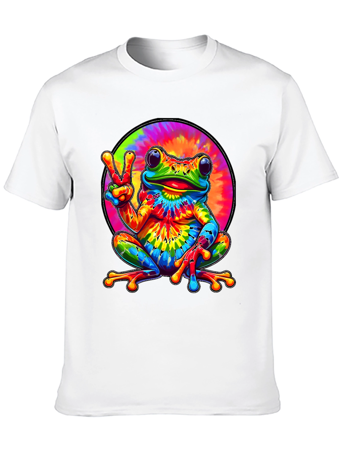 Tie Dye Frog Graphic Tee