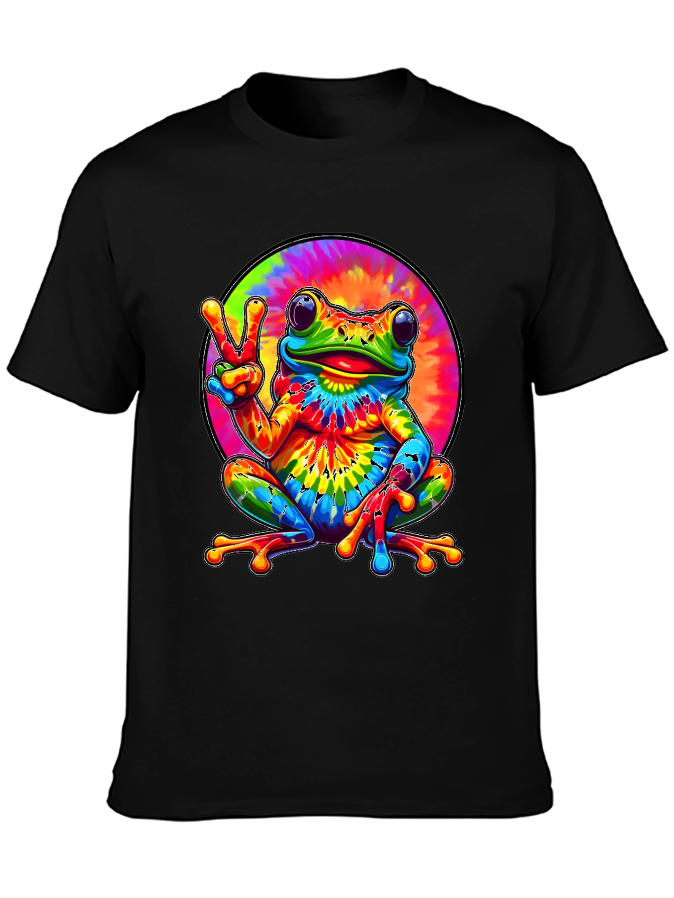 Tie Dye Frog Graphic Tee