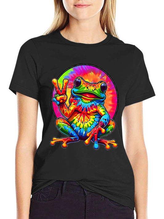 Tie Dye Frog Graphic Tee