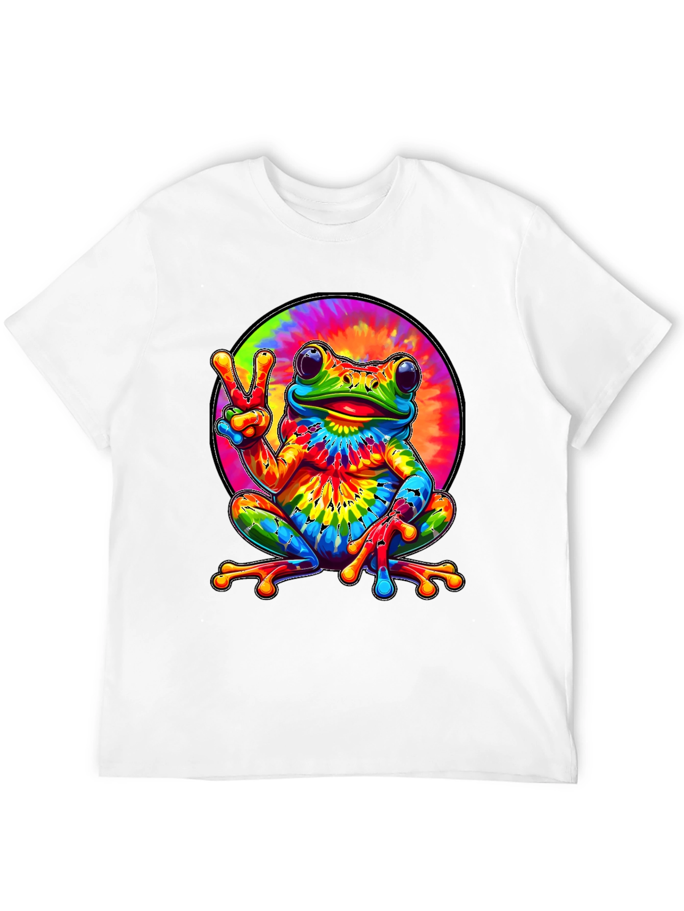 Tie Dye Frog Graphic Tee
