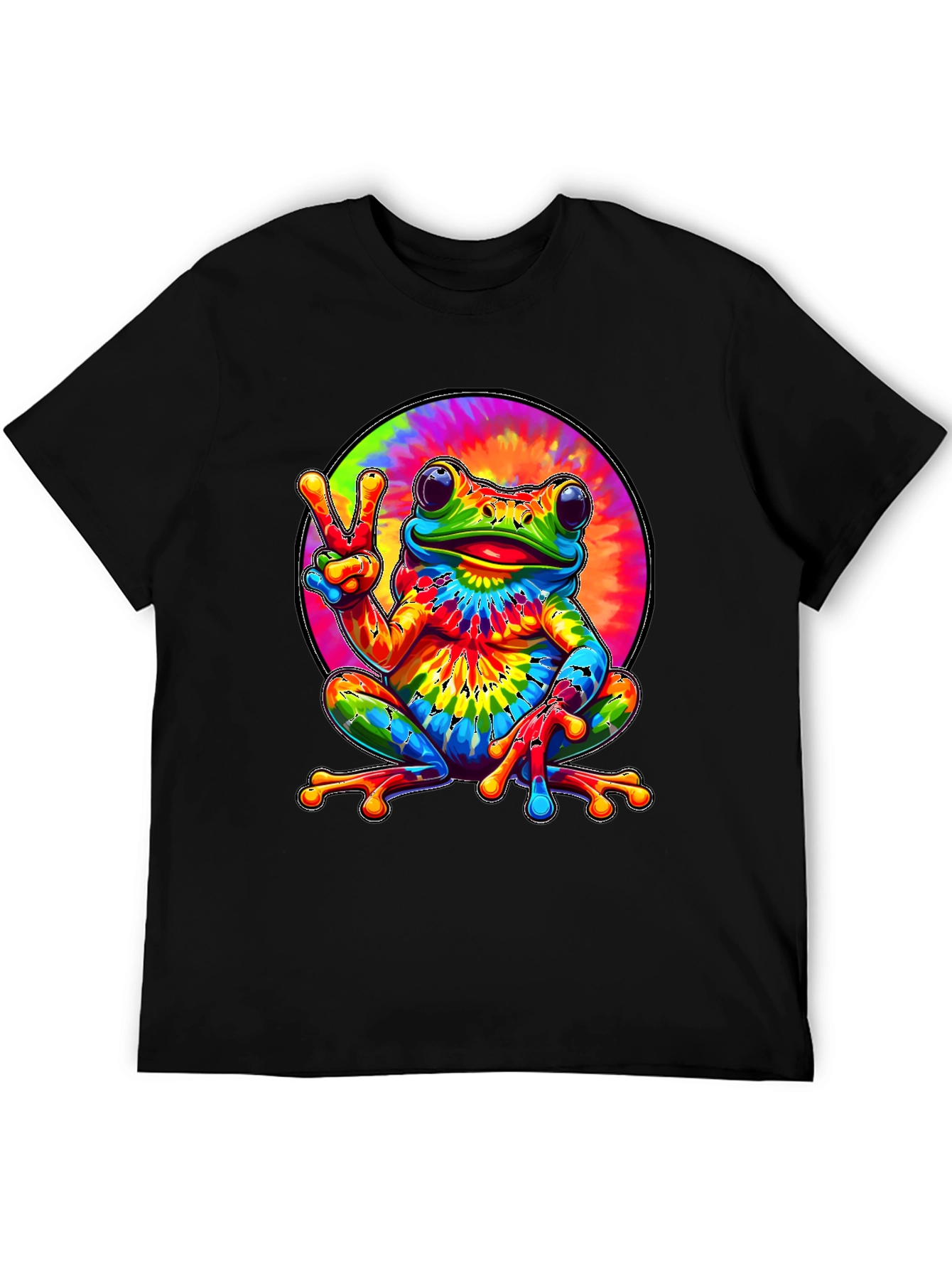 Tie Dye Frog Graphic Tee