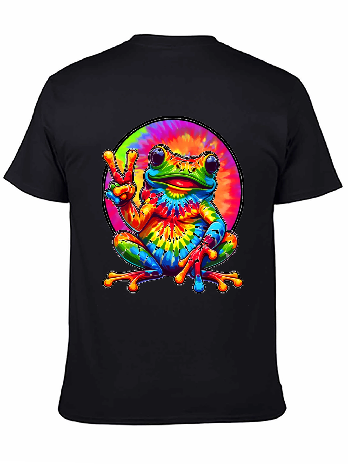 Tie Dye Frog Graphic Tee