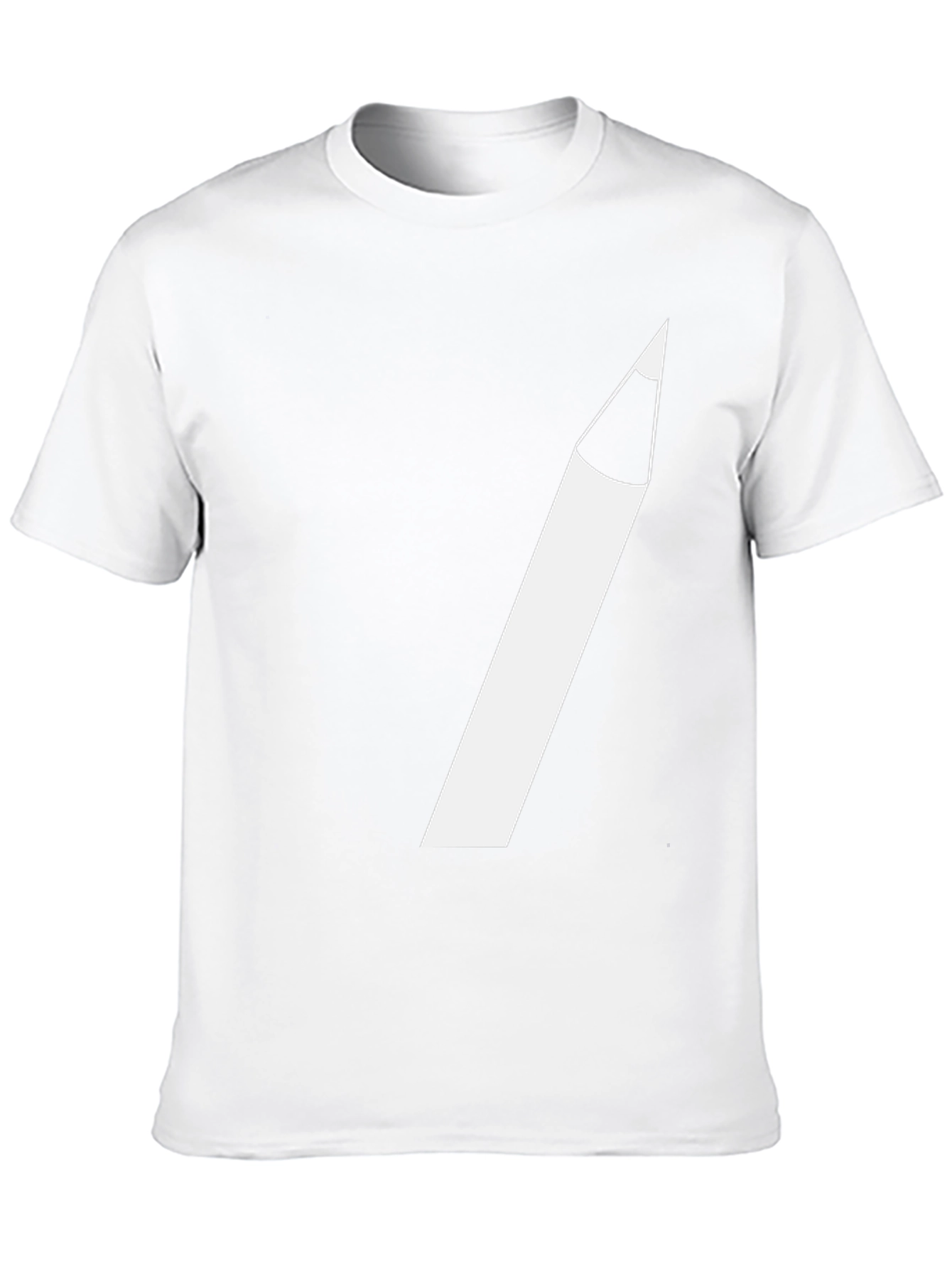 Pencil Graphic Tee - Creative Black T-Shirt