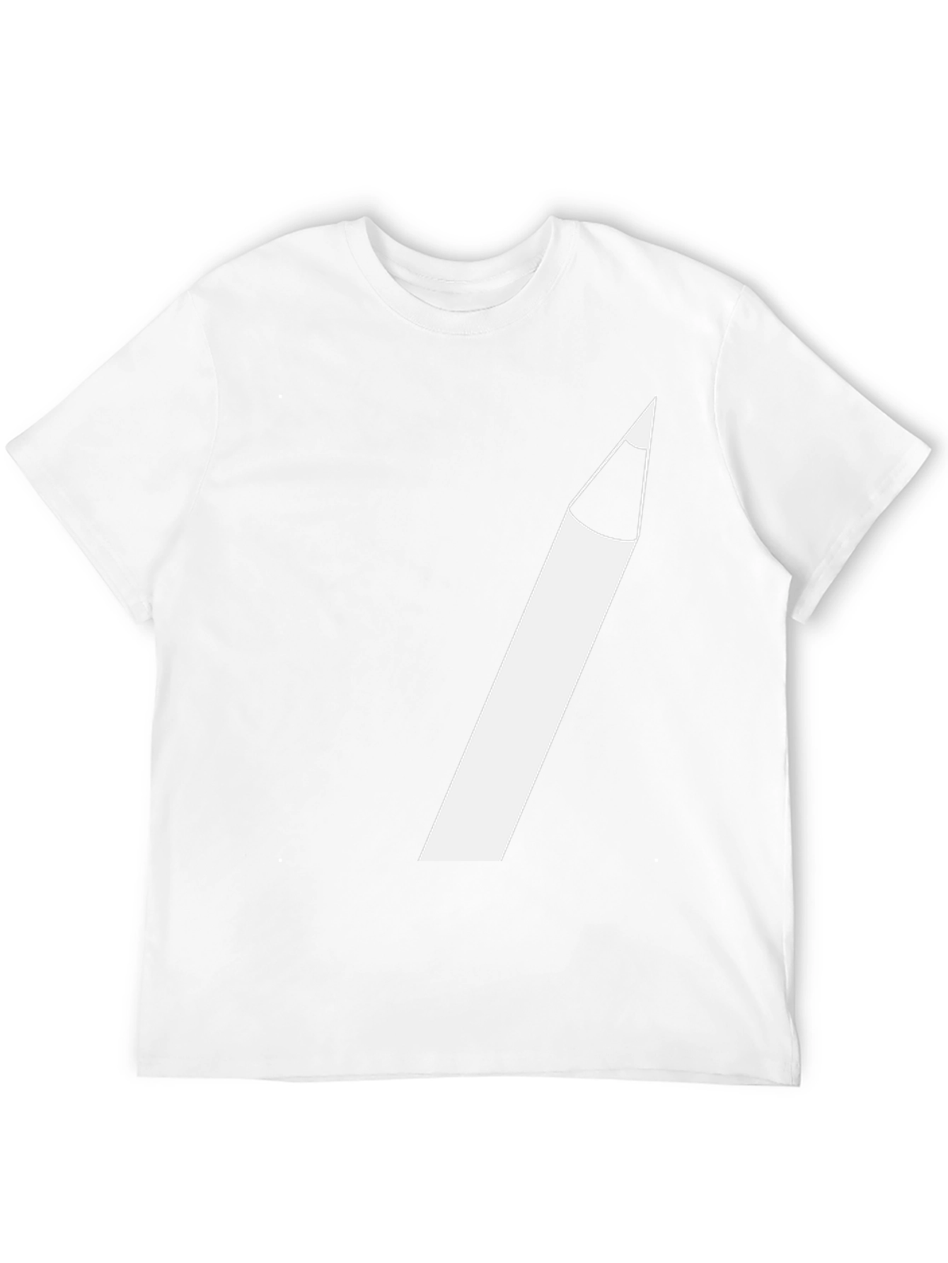 Pencil Graphic Tee - Creative Black T-Shirt