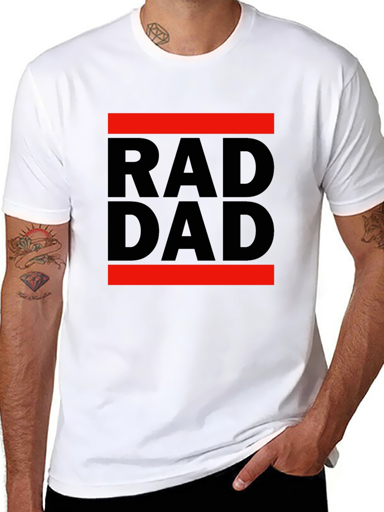 Rad Dad Graphic Tee - Cool Fathers Day Gift