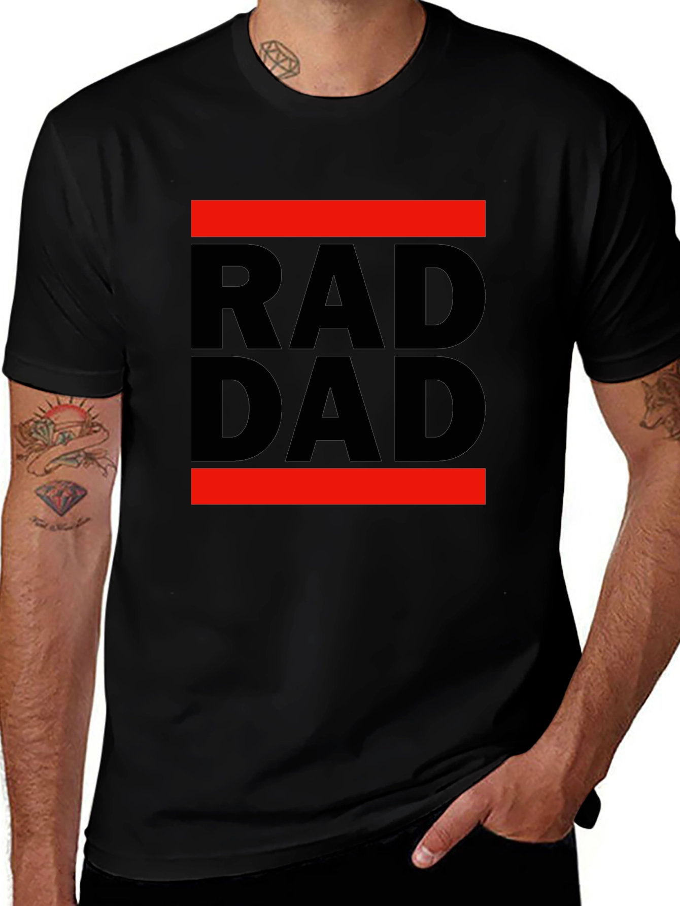 Rad Dad Graphic Tee - Cool Fathers Day Gift