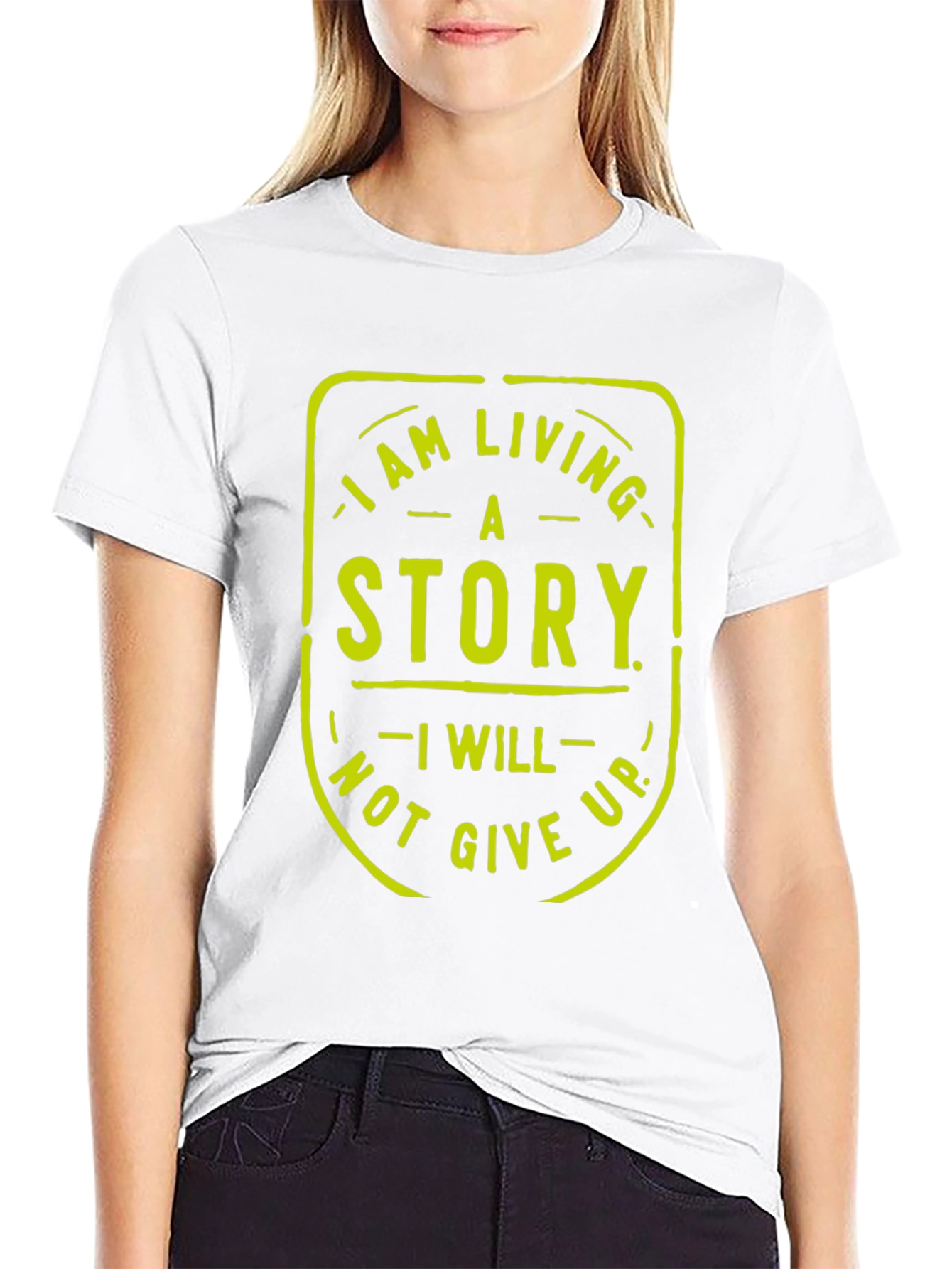 Living A Story Graphic Tee - Black