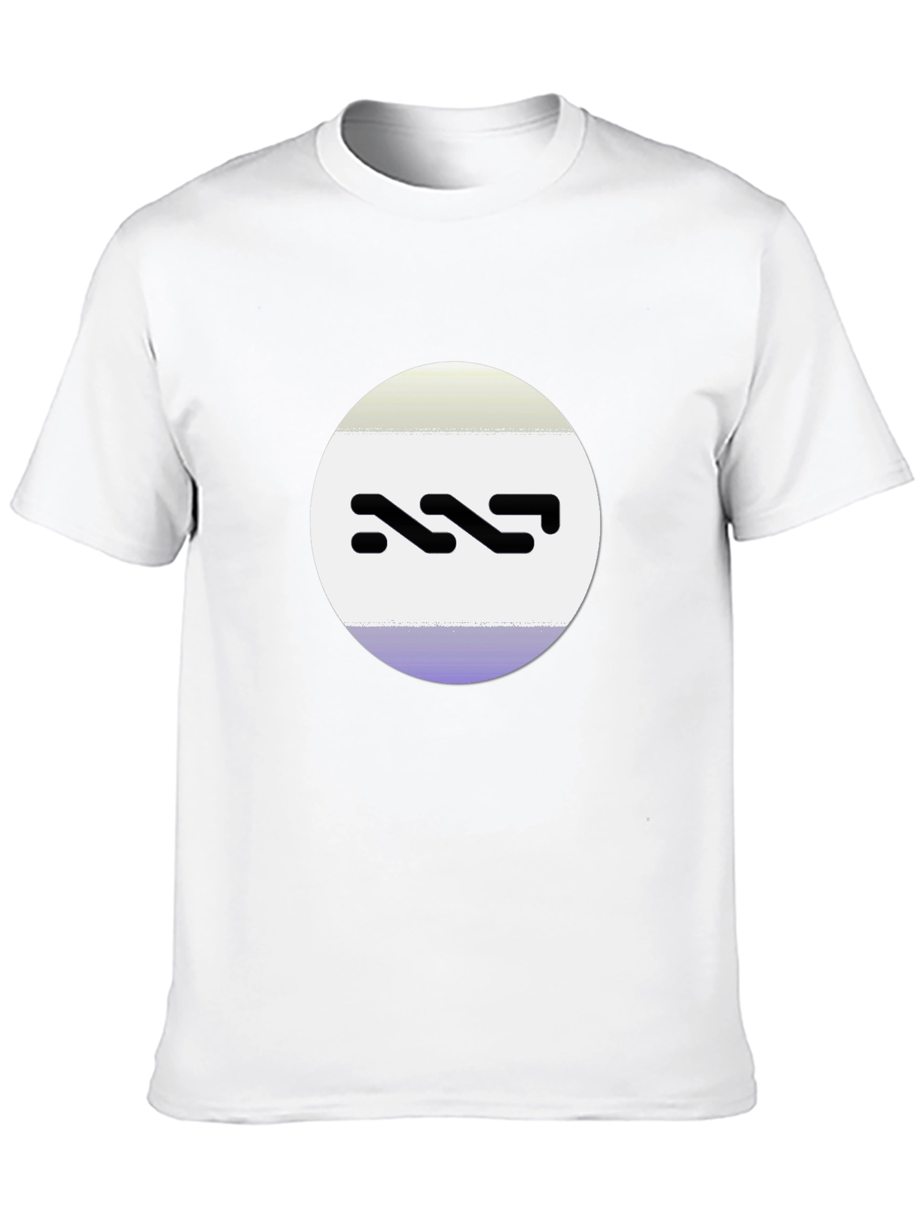 Modern Black T-Shirt with Abstract Logo Design