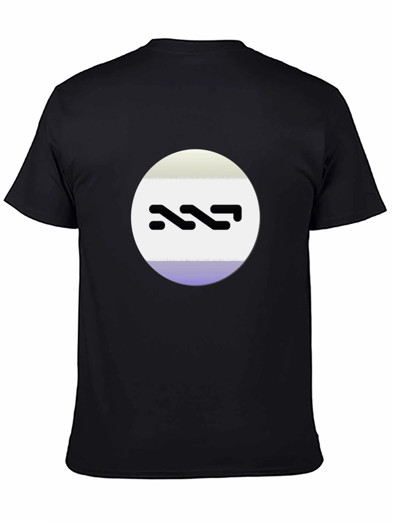 Modern Black T-Shirt with Abstract Logo Design
