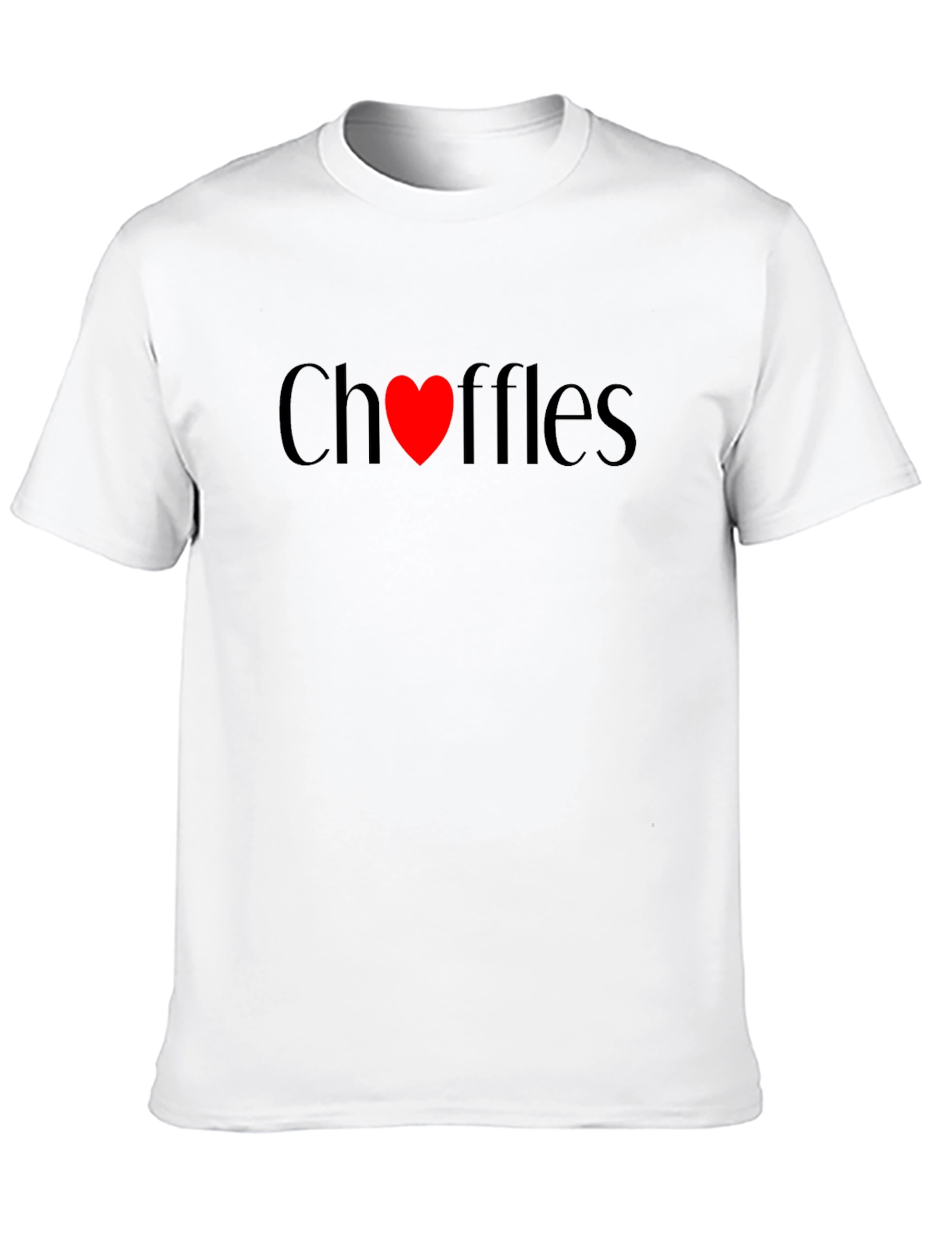 Choffles Love Heart Black Tee - Unisex