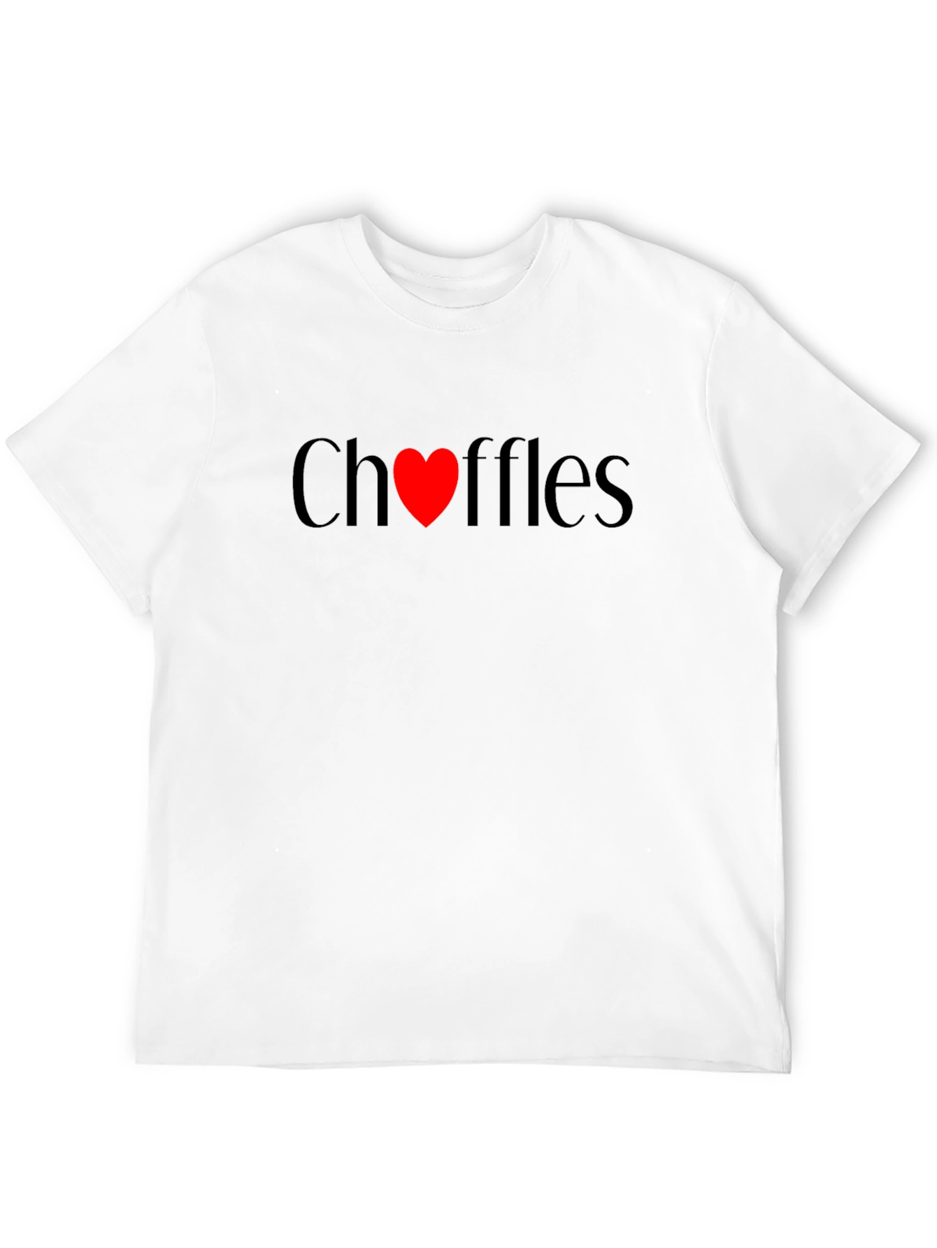 Choffles Love Heart Black Tee - Unisex