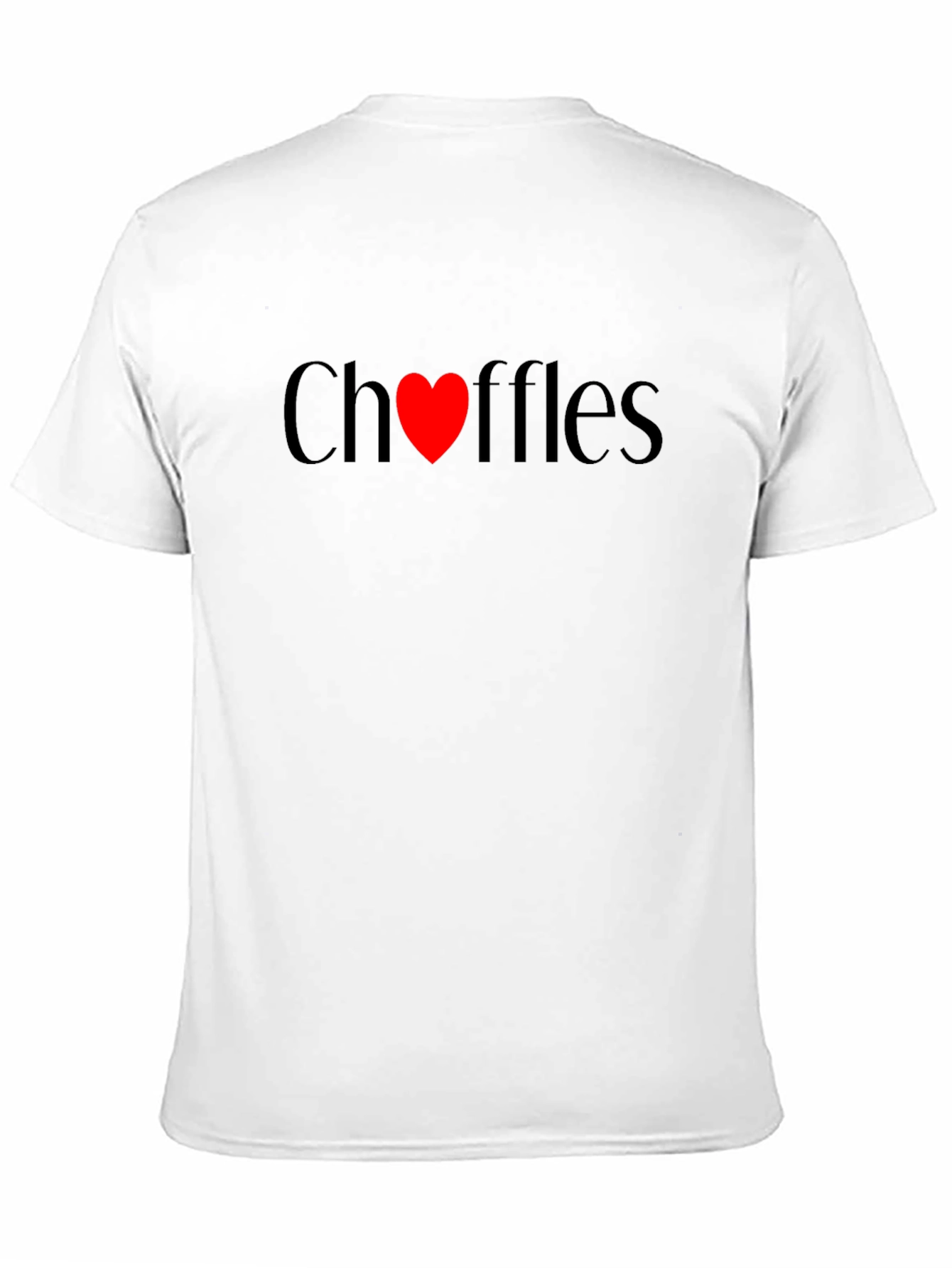 Choffles Love Heart Black Tee - Unisex