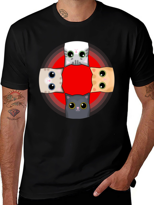 Cute Cats T-Shirt - Whimsical Graphic Tee