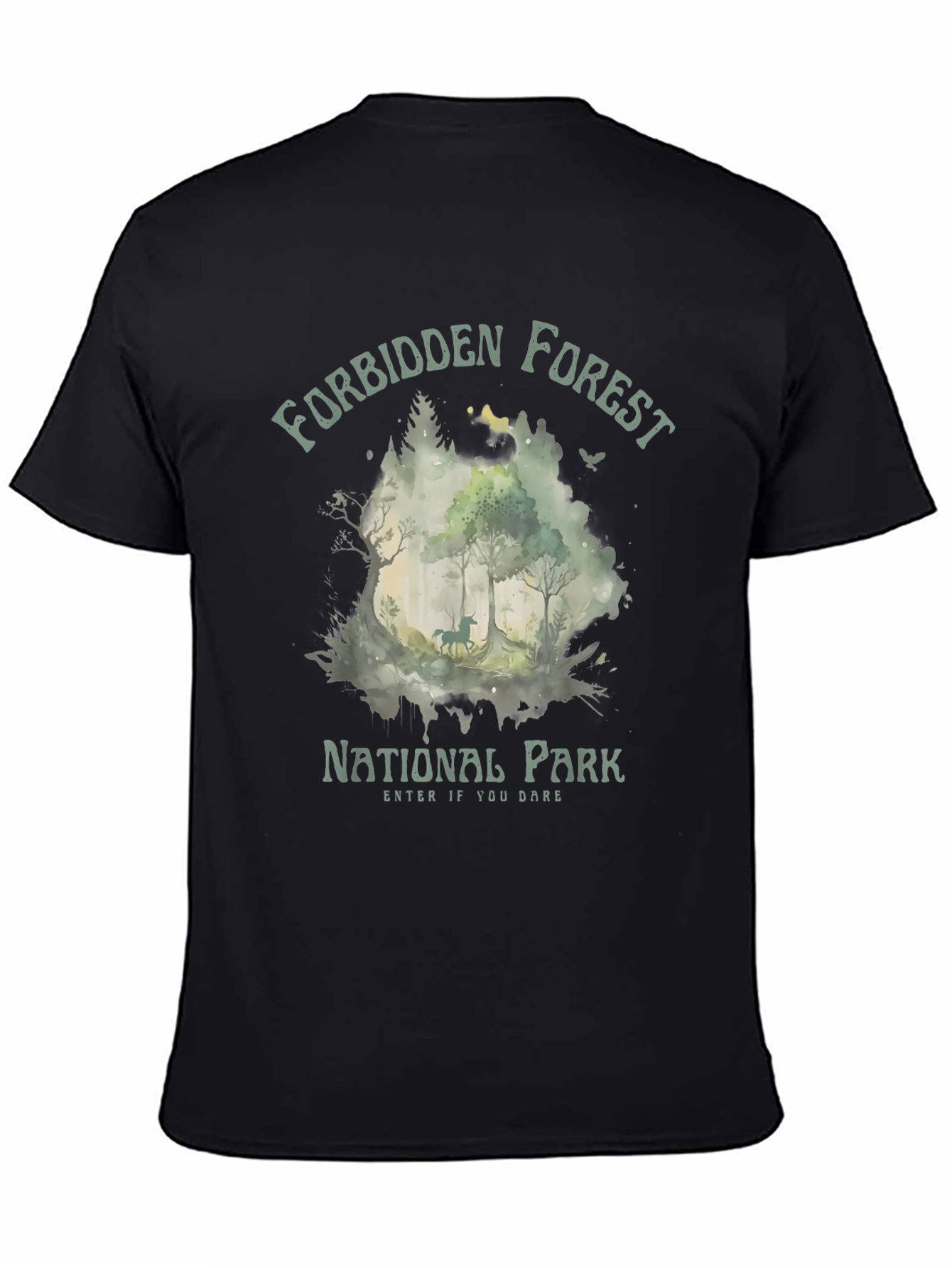 Forbidden Forest National Park Black T-Shirt