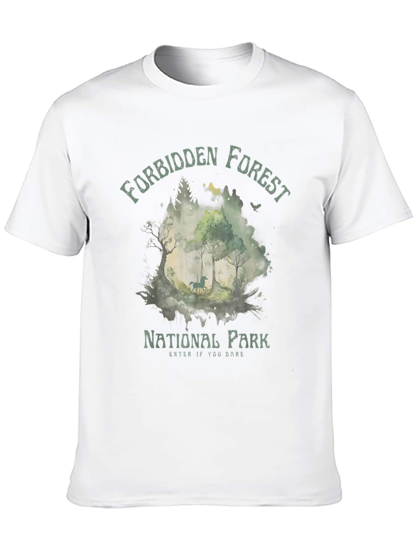 Forbidden Forest National Park Black T-Shirt