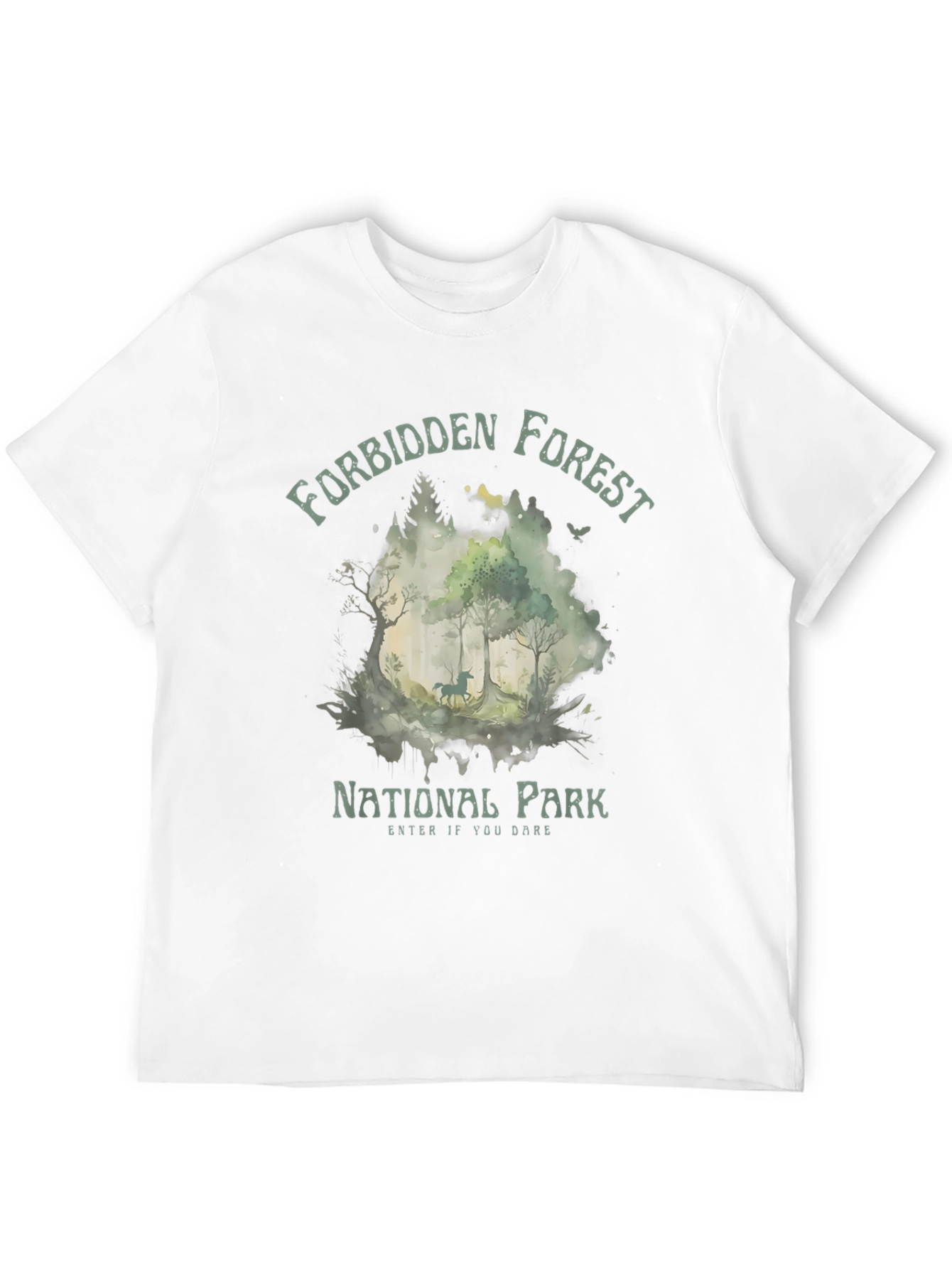 Forbidden Forest National Park Black T-Shirt