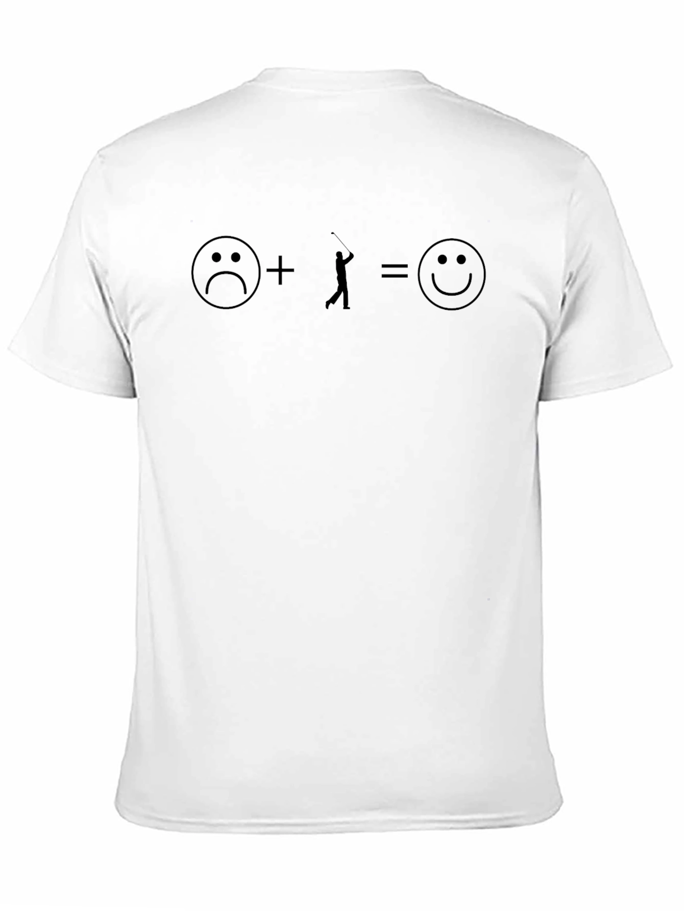 Golfing Happiness T-Shirt - Black Graphic Tee