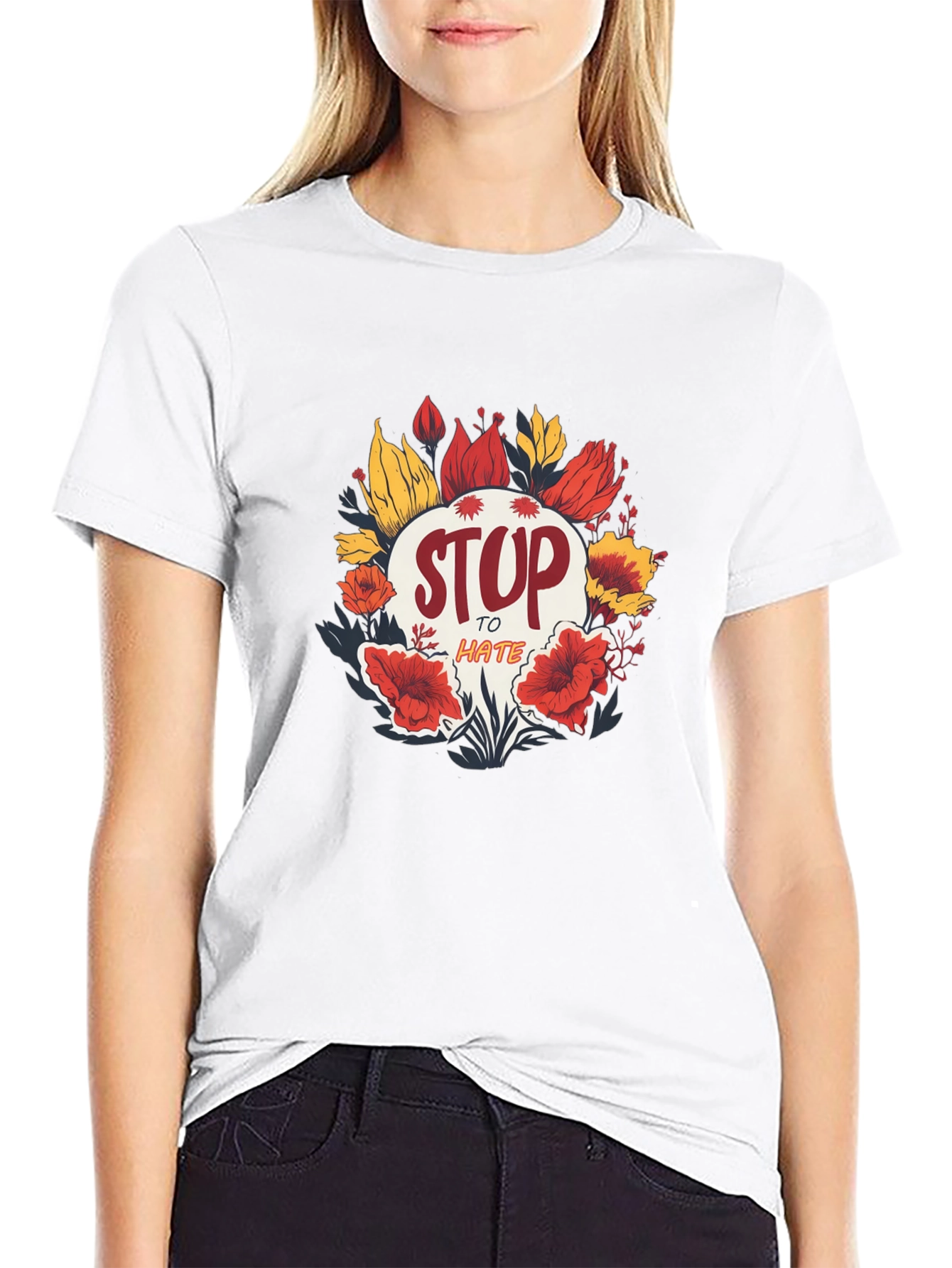 Stop to Hate Graphic T-Shirt