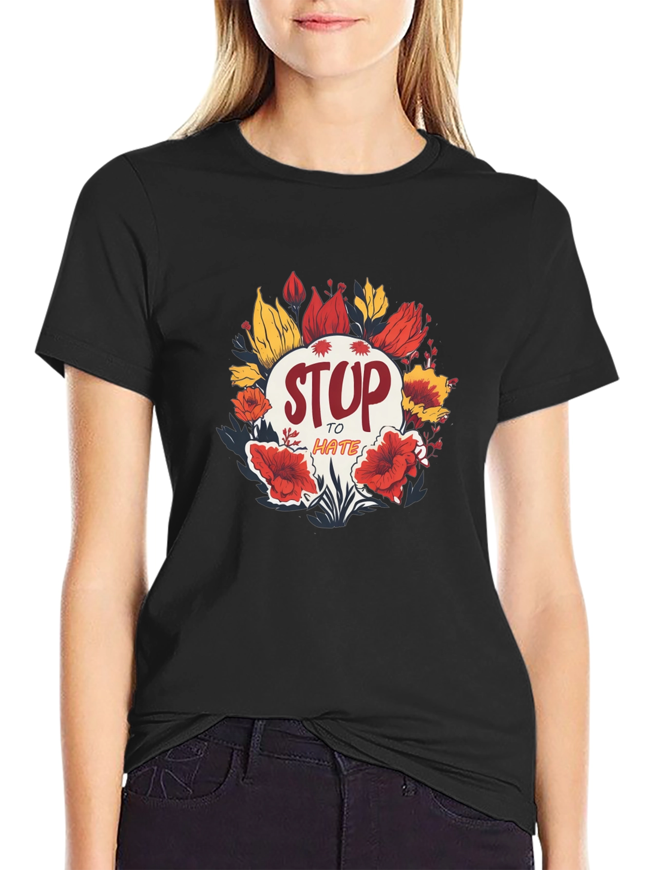 Stop to Hate Graphic T-Shirt