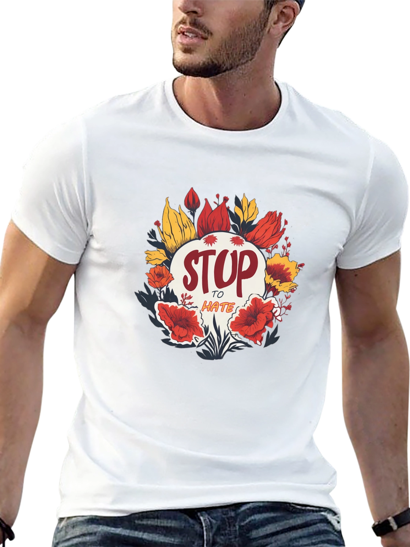 Stop to Hate Graphic T-Shirt