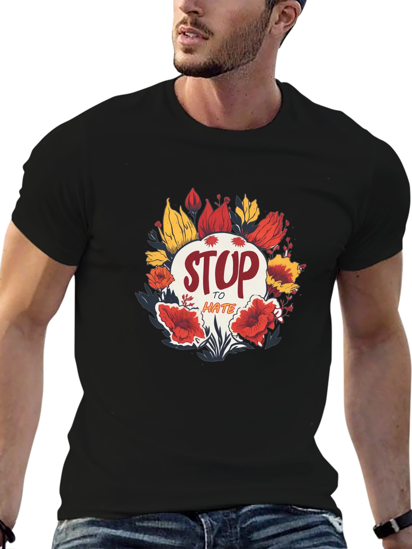 Stop to Hate Graphic T-Shirt