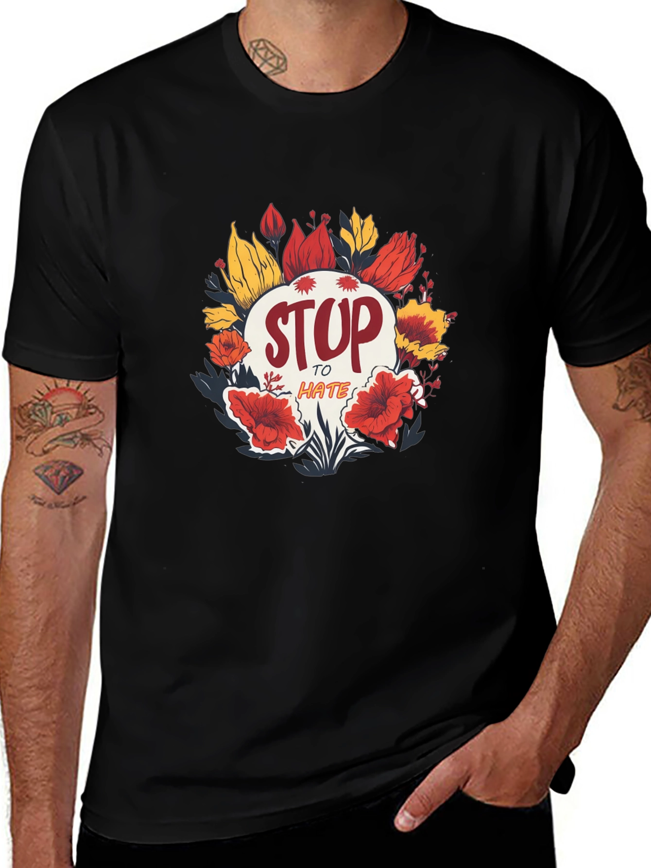 Stop to Hate Graphic T-Shirt