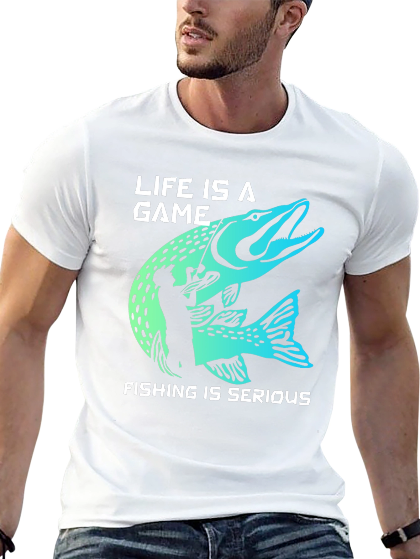 Life is a Game Fishing is Serious T-Shirt