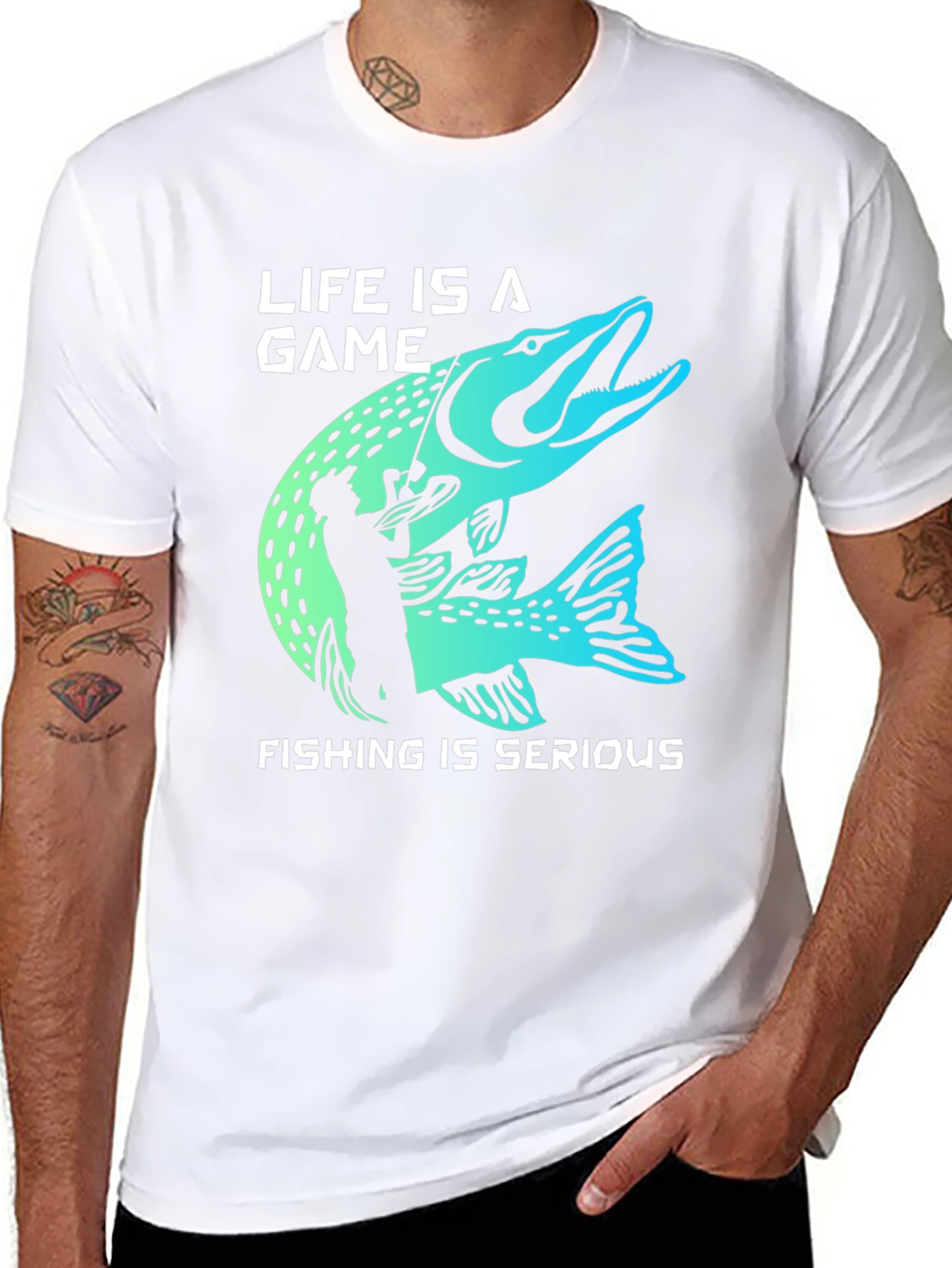 Life is a Game Fishing is Serious T-Shirt