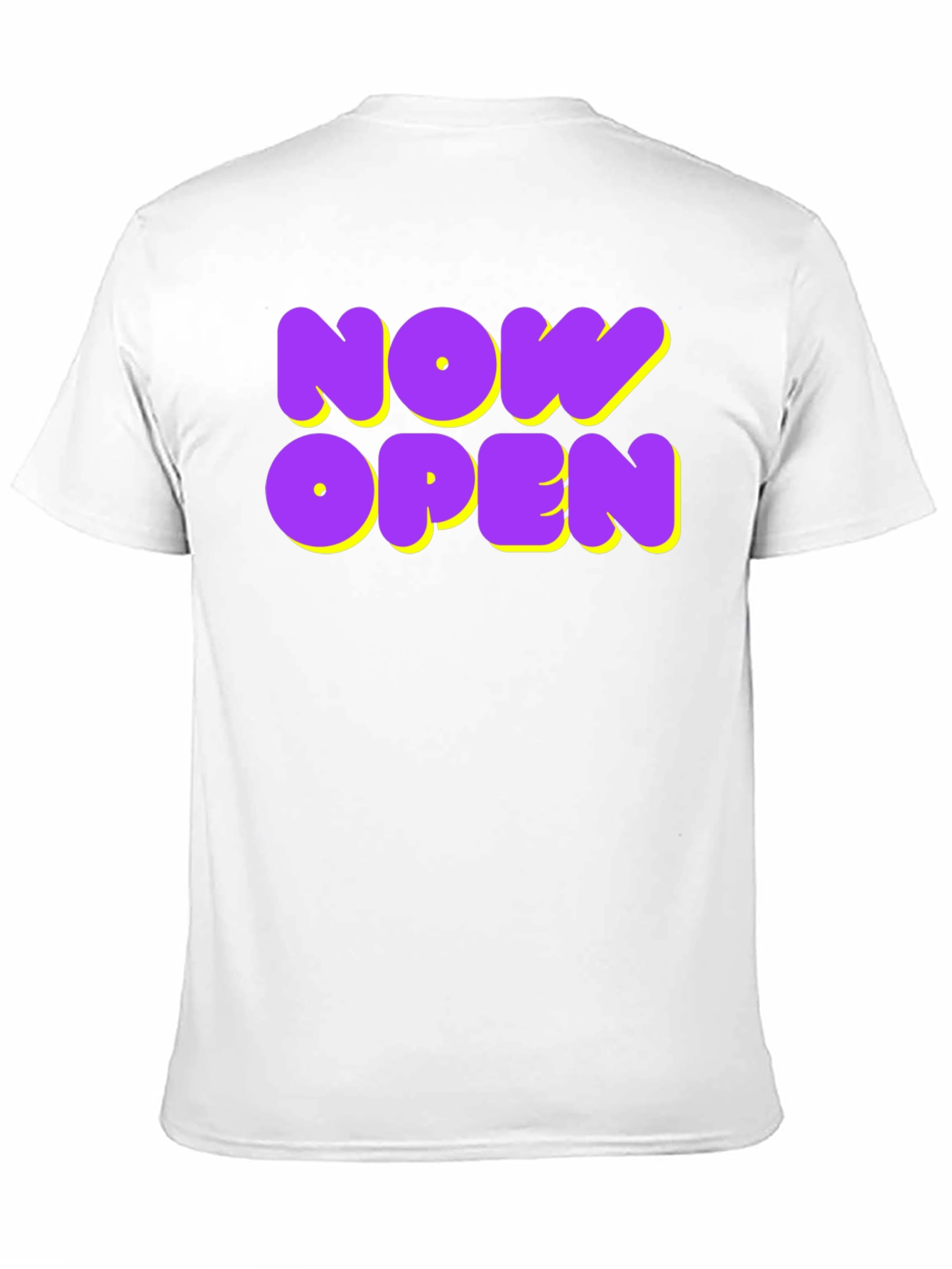 Now Open Graphic Tee - Trendy Casual Wear