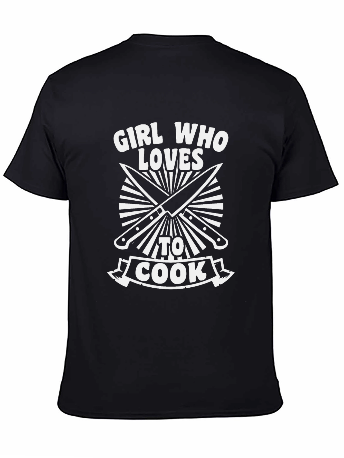 Girl Who Loves To Cook Chef Knives T-Shirt
