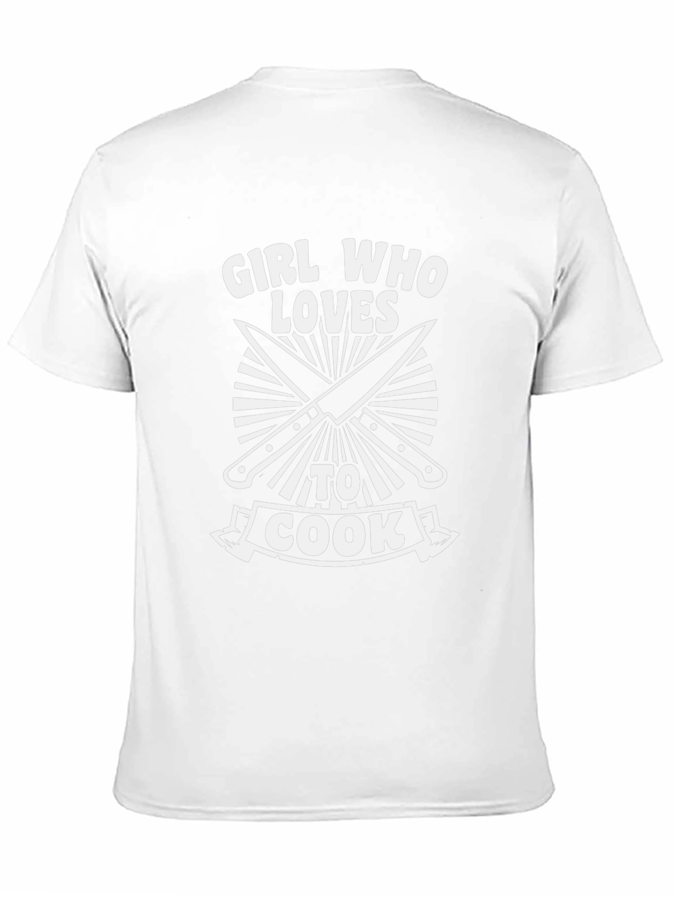 Girl Who Loves To Cook Chef Knives T-Shirt