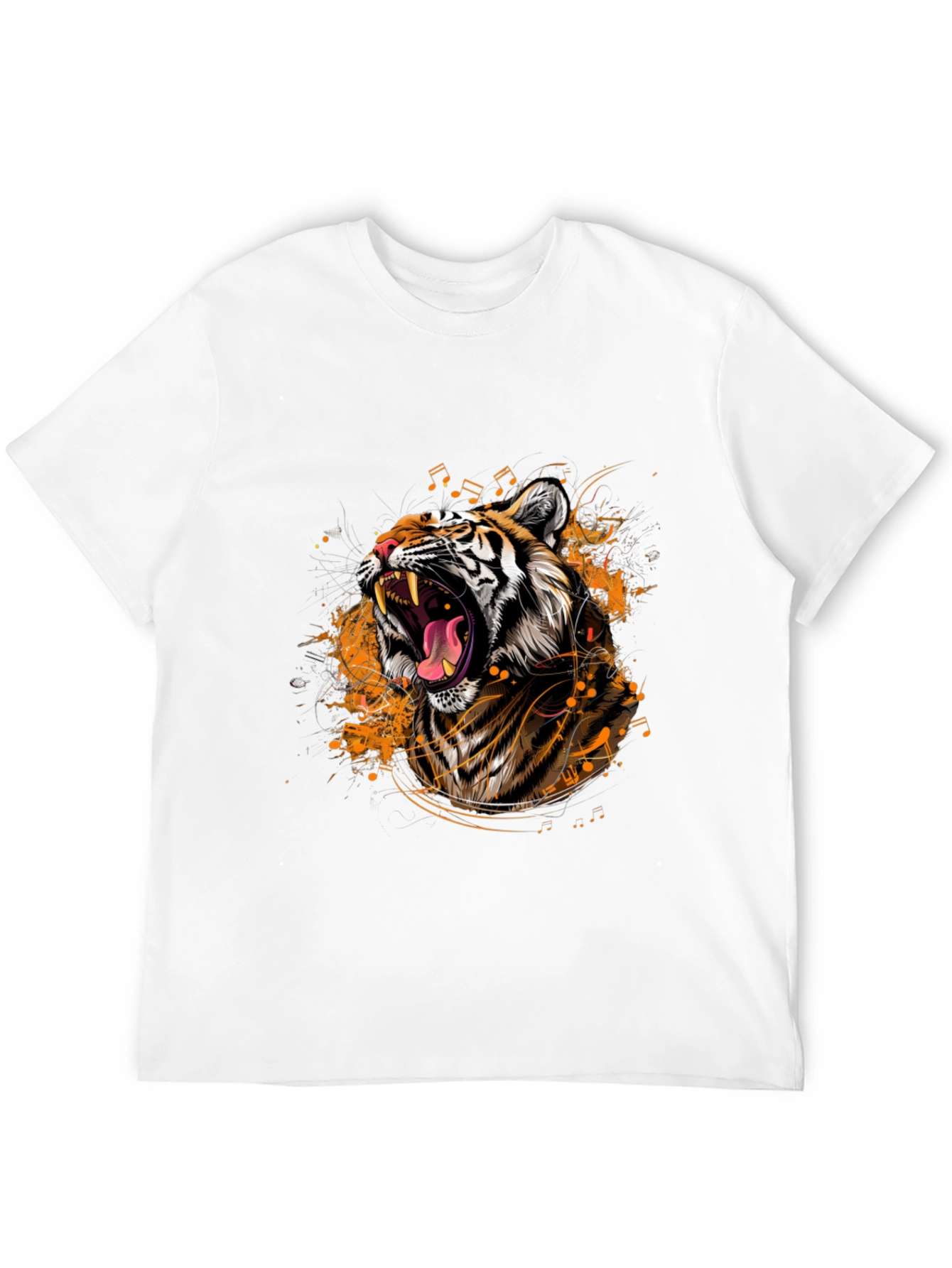 Tiger Roar Graphic Black T-Shirt