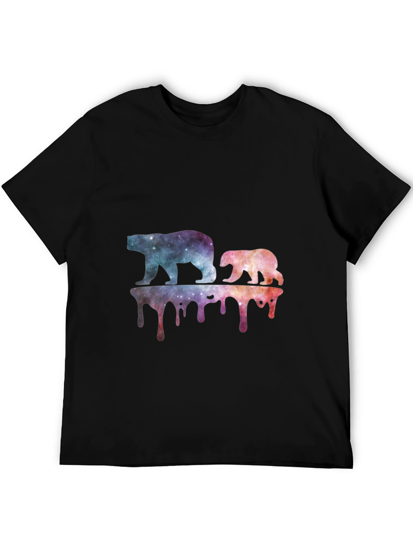 Galaxy Bears Graphic Tee - Black