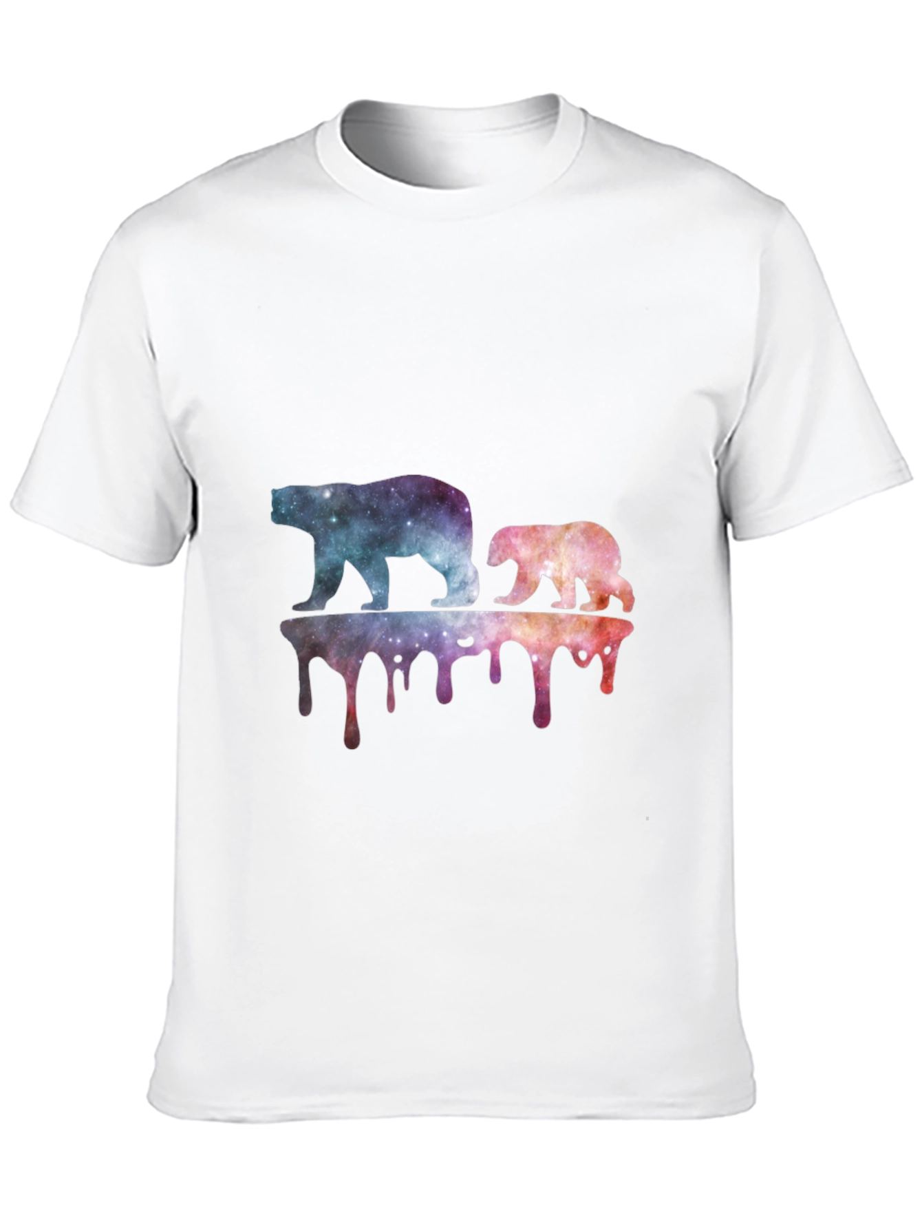 Galaxy Bears Graphic Tee - Black