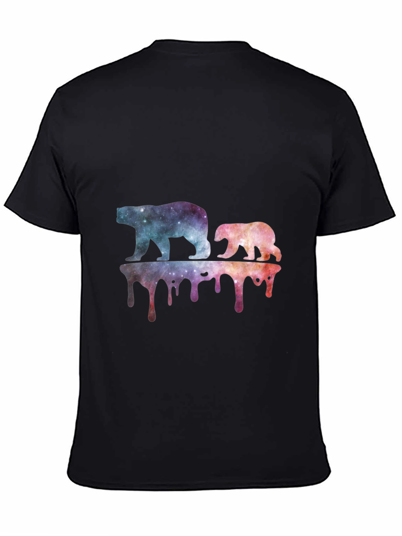 Galaxy Bears Graphic Tee - Black