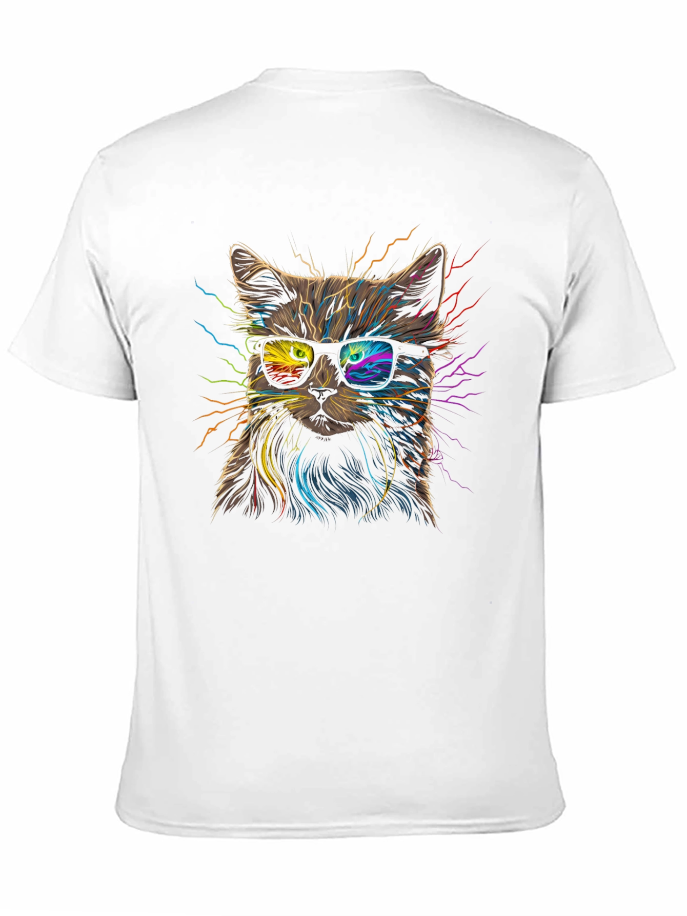 Cool Cat Graphic Tee - Funky Feline Fashion