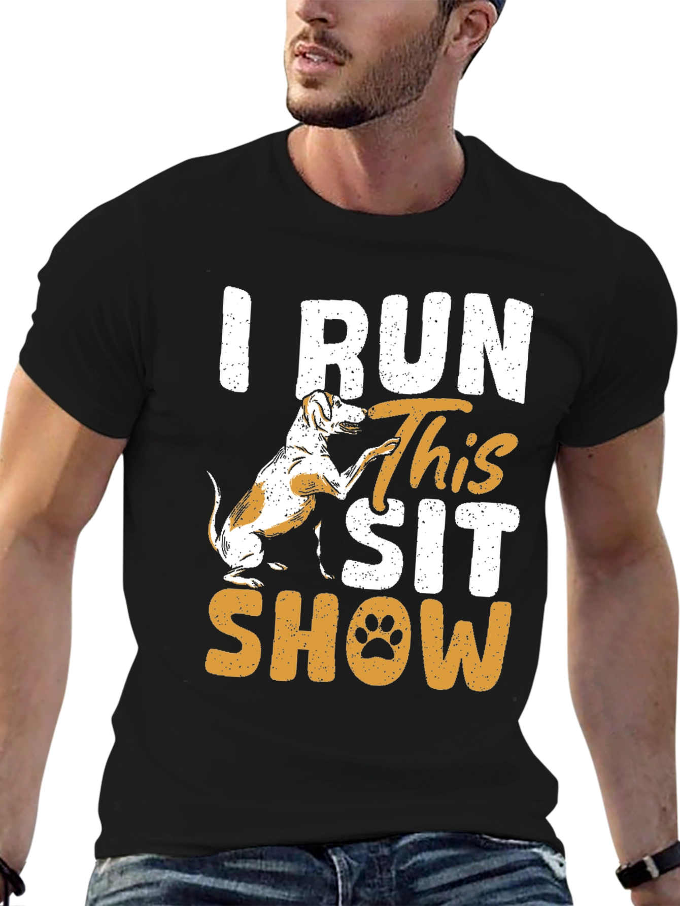 I Run This Sit Show Dog Graphic Tee