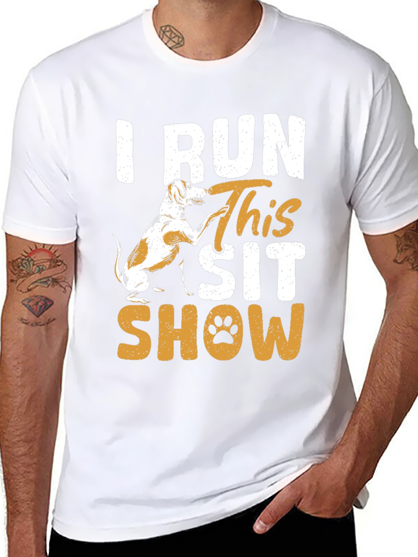 I Run This Sit Show Dog Graphic Tee