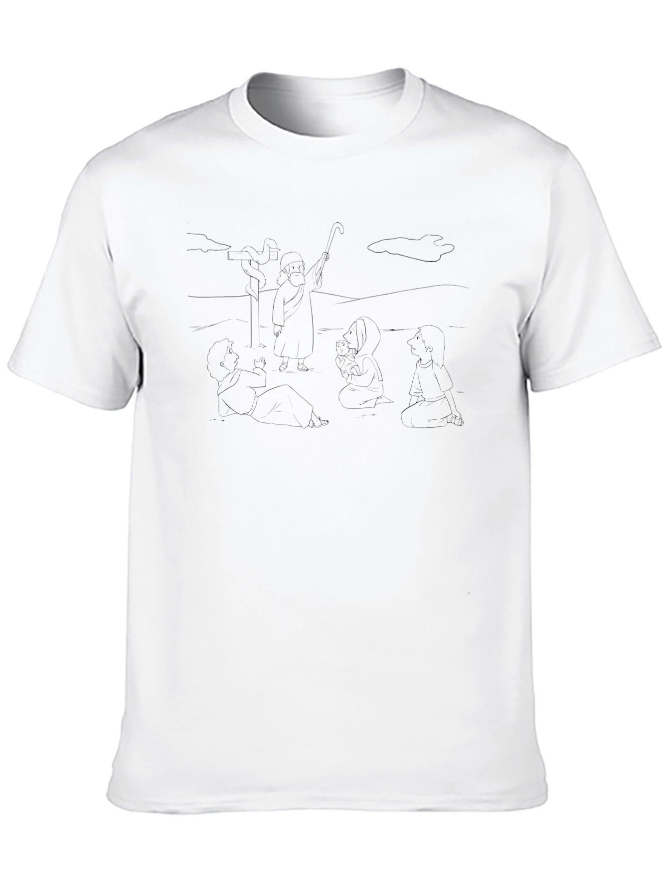 Minimalist Line Art Graphic Tee