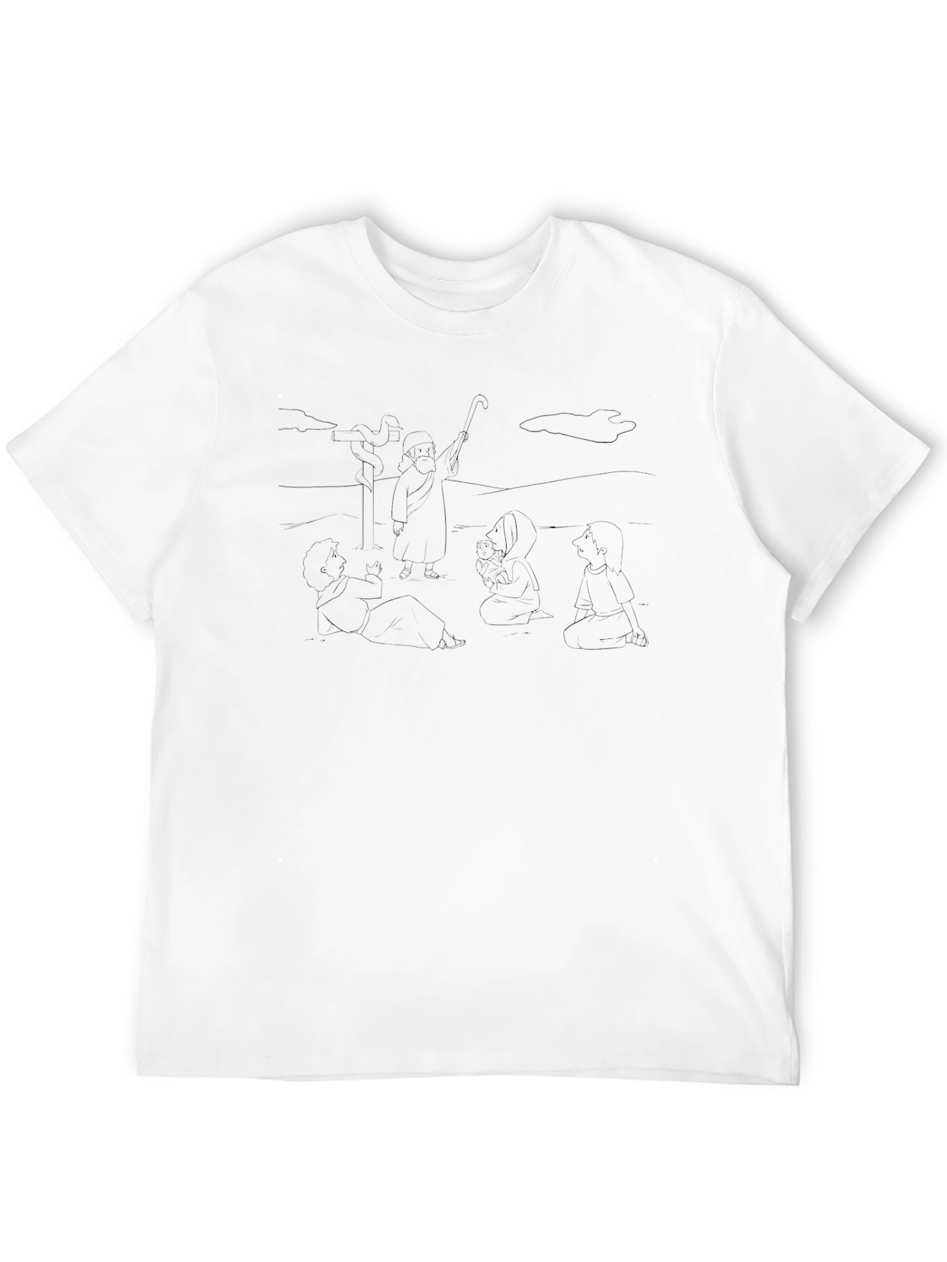 Minimalist Line Art Graphic Tee