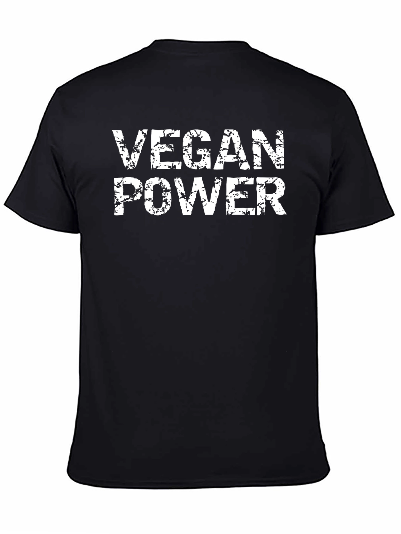 Vegan Power Graphic T-Shirt - Black
