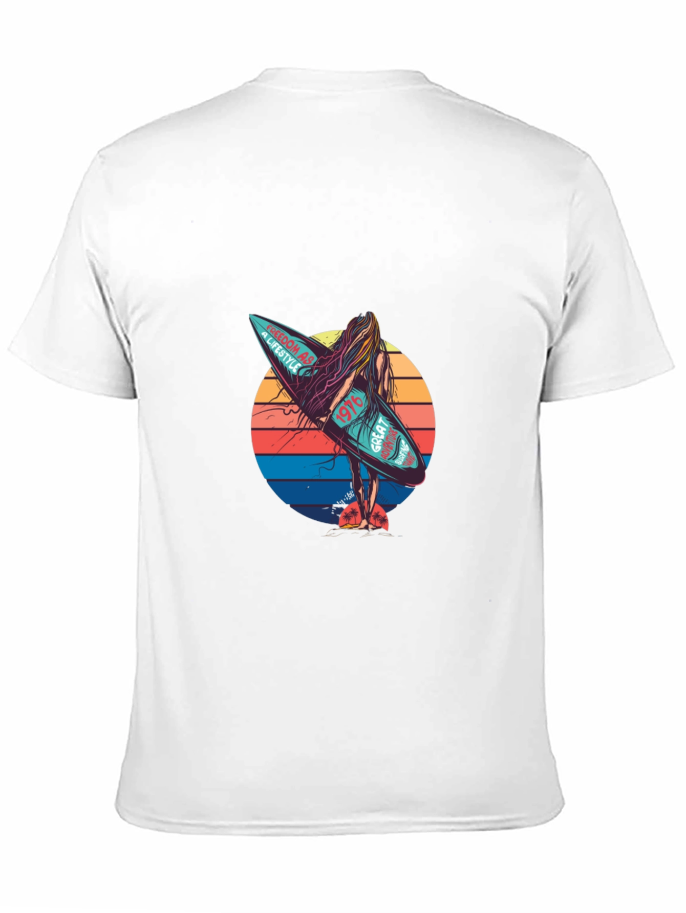 Retro Surf Vibe T-Shirt - Freedom Lifestyle Design