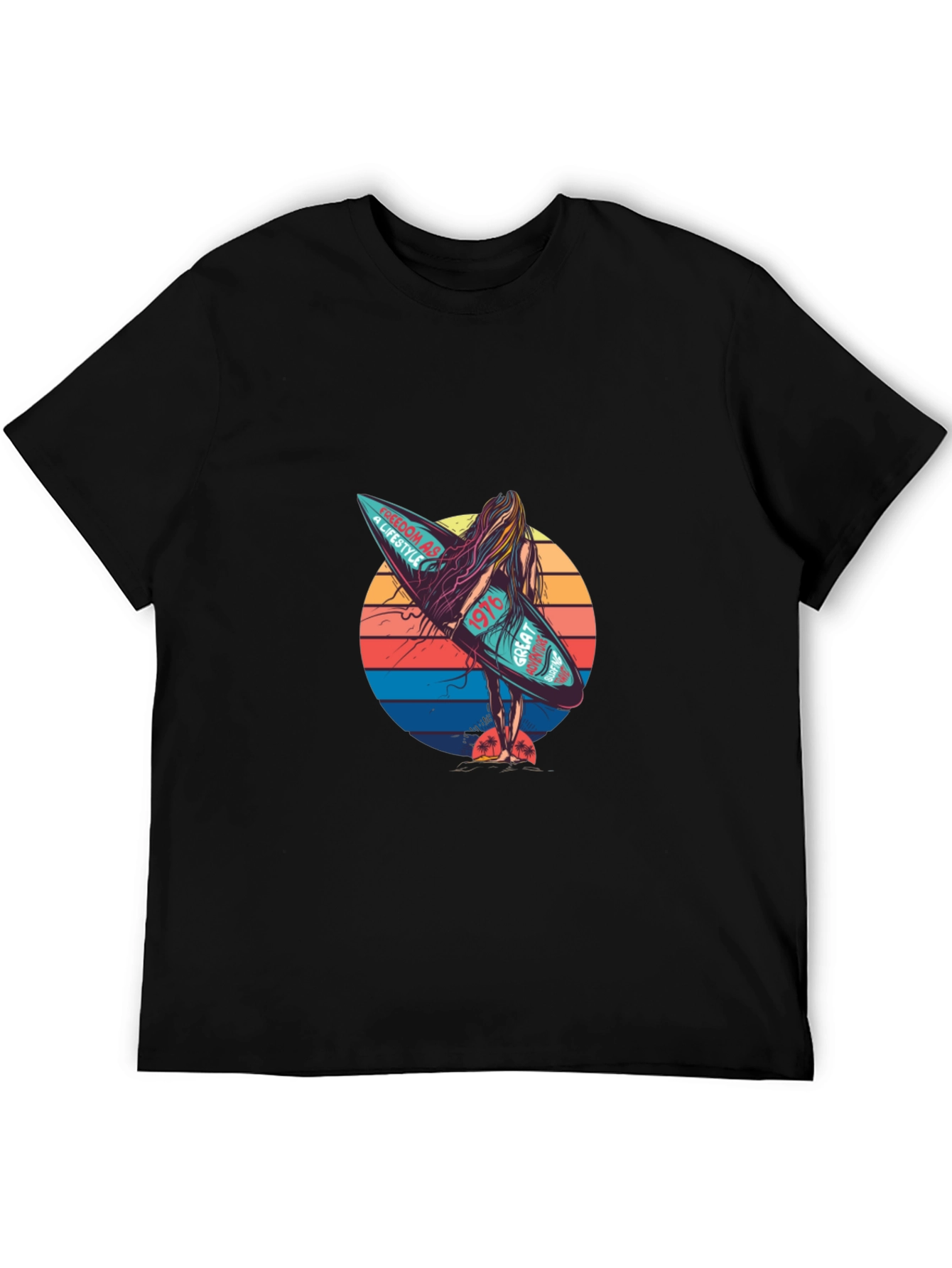 Retro Surf Vibe T-Shirt - Freedom Lifestyle Design
