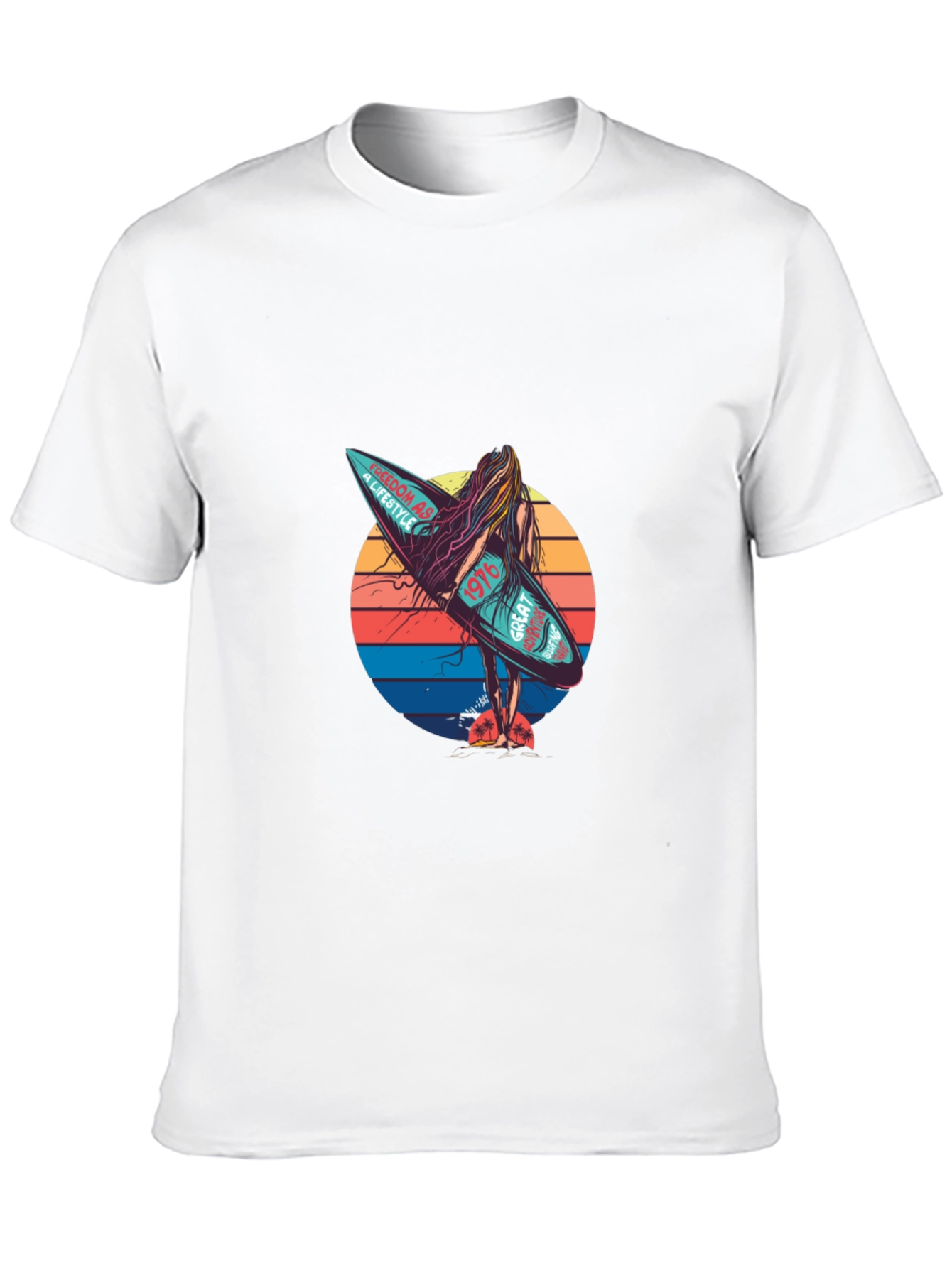 Retro Surf Vibe T-Shirt - Freedom Lifestyle Design